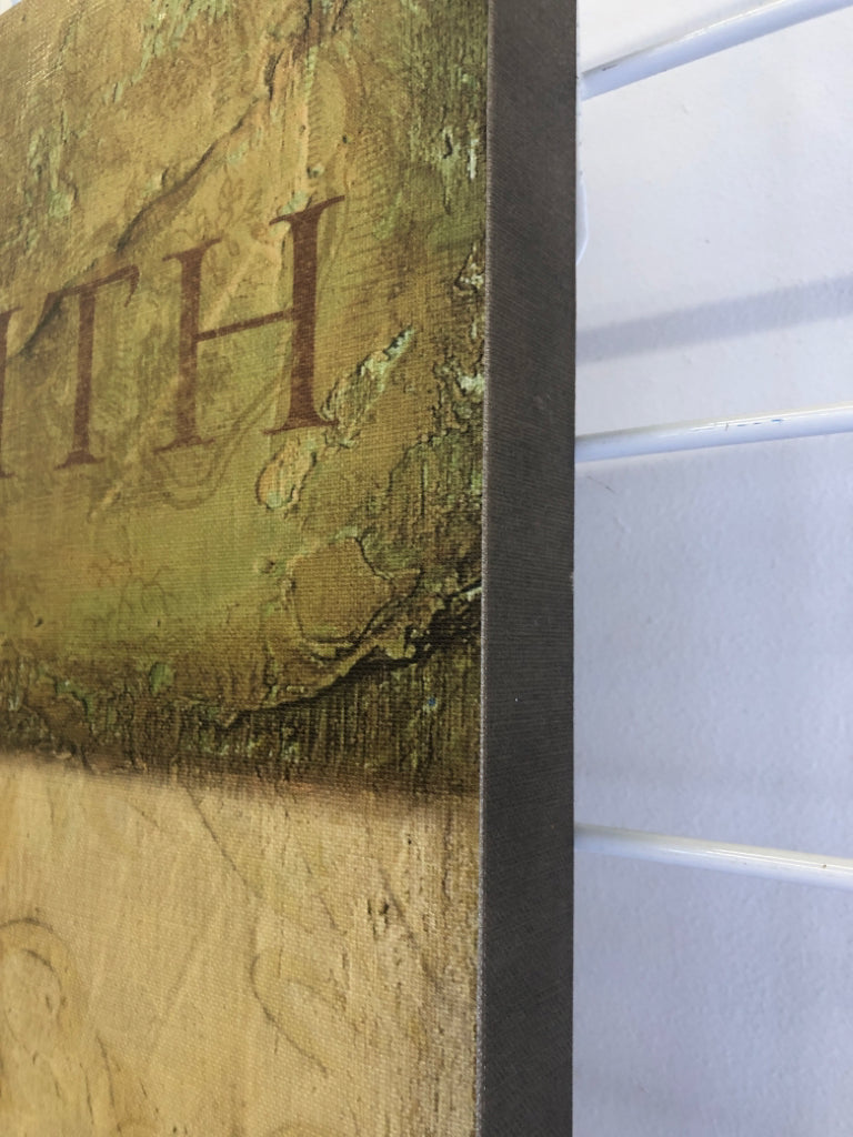 "FAITH" WALL CANVAS.