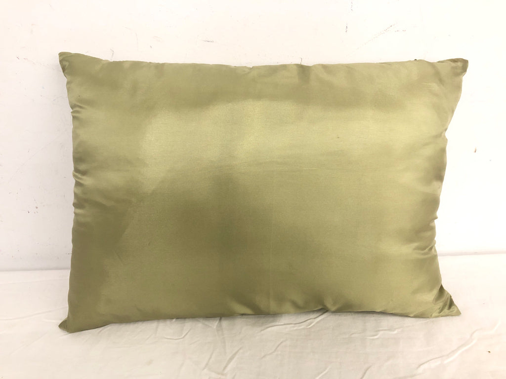 GREEN EMBELLISHED PILLOW