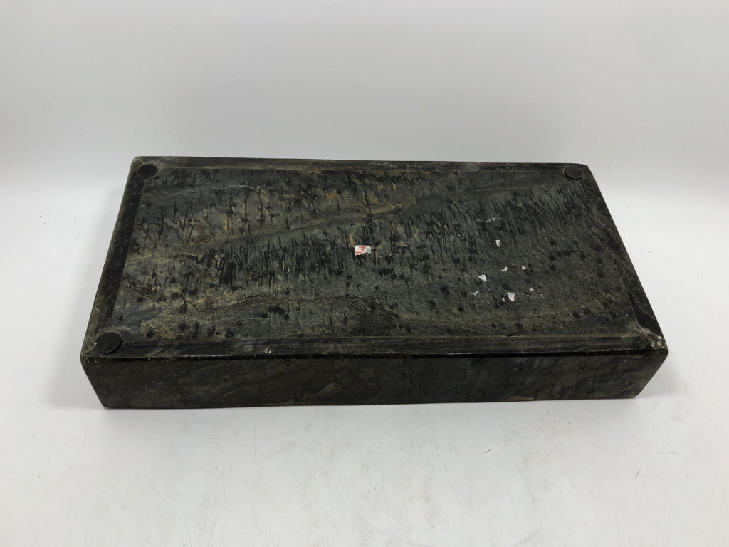 HEAVY GENUINE SLATE 2 SECTION TRAY.