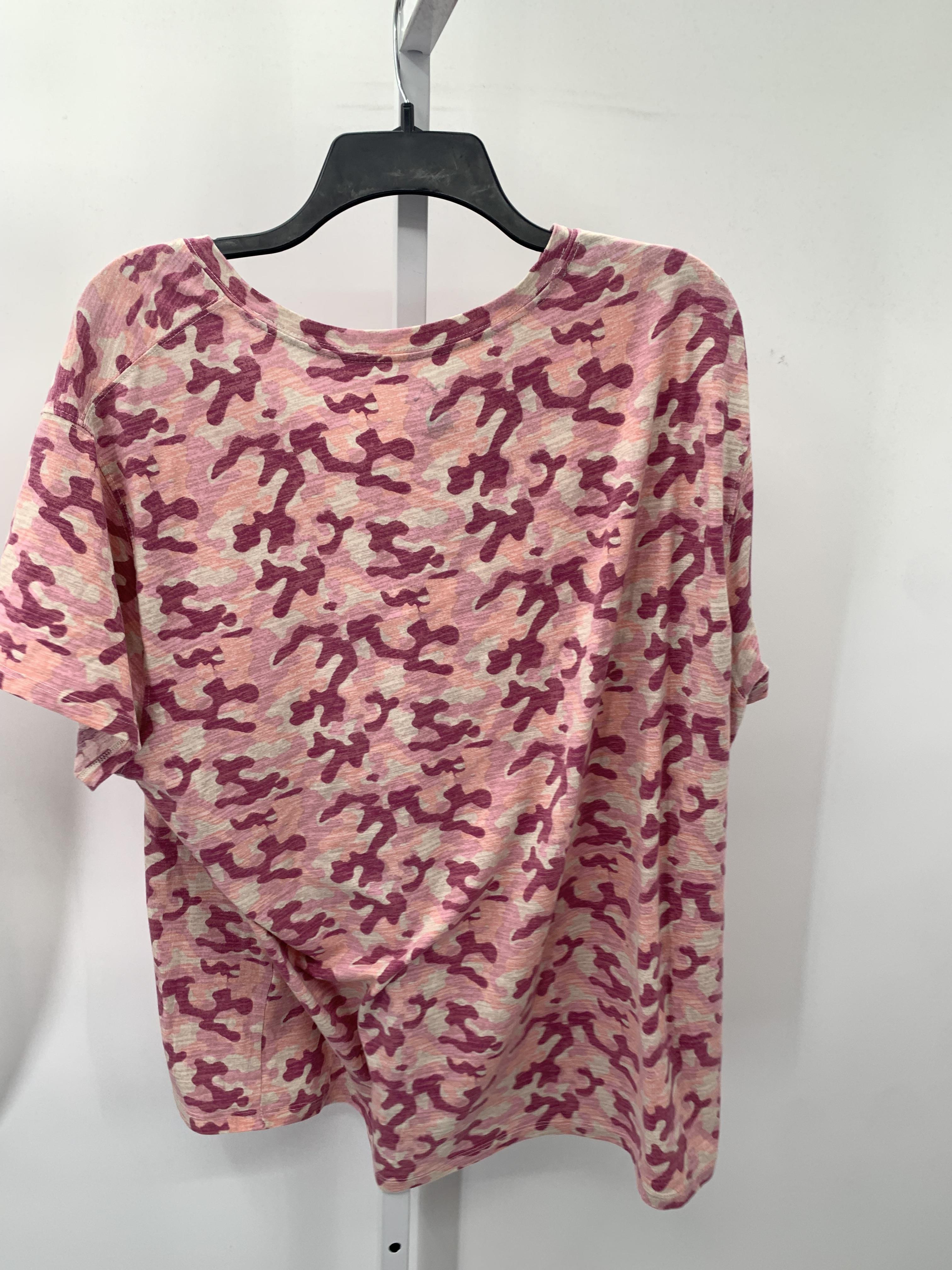 Blue Mountain Size 3X Womens Short Sleeve Shirt
