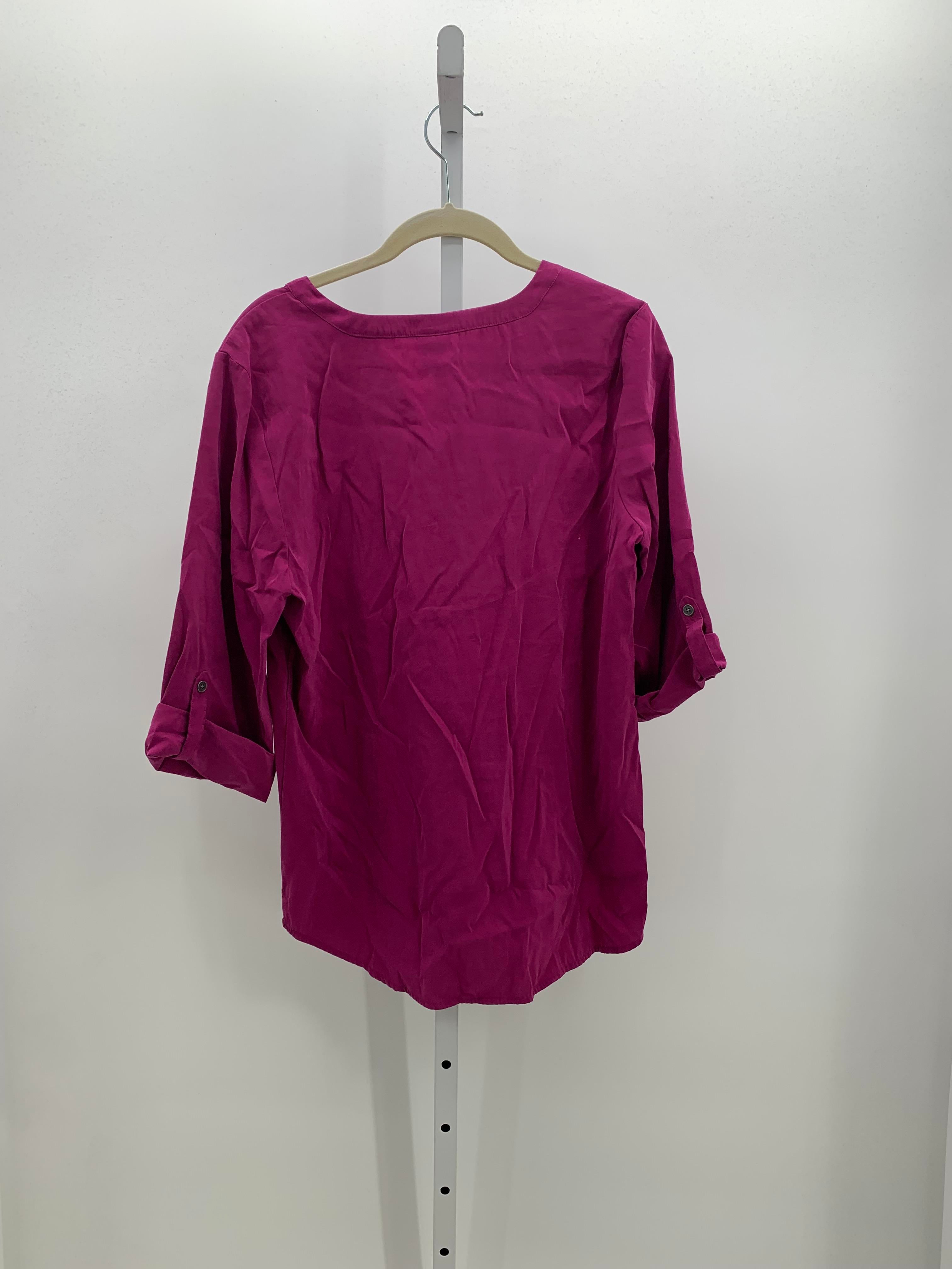 Chico's Size Small Misses 3/4 Sleeve Shirt