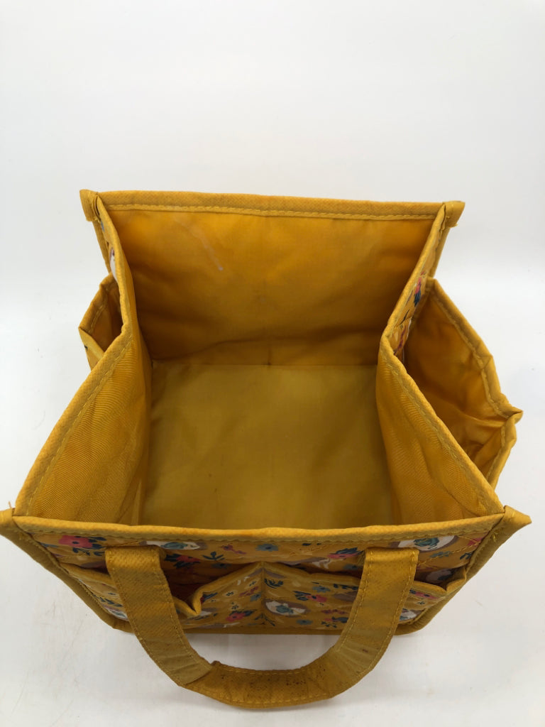 QUILTED HEDGEHOG STORAGE BIN.