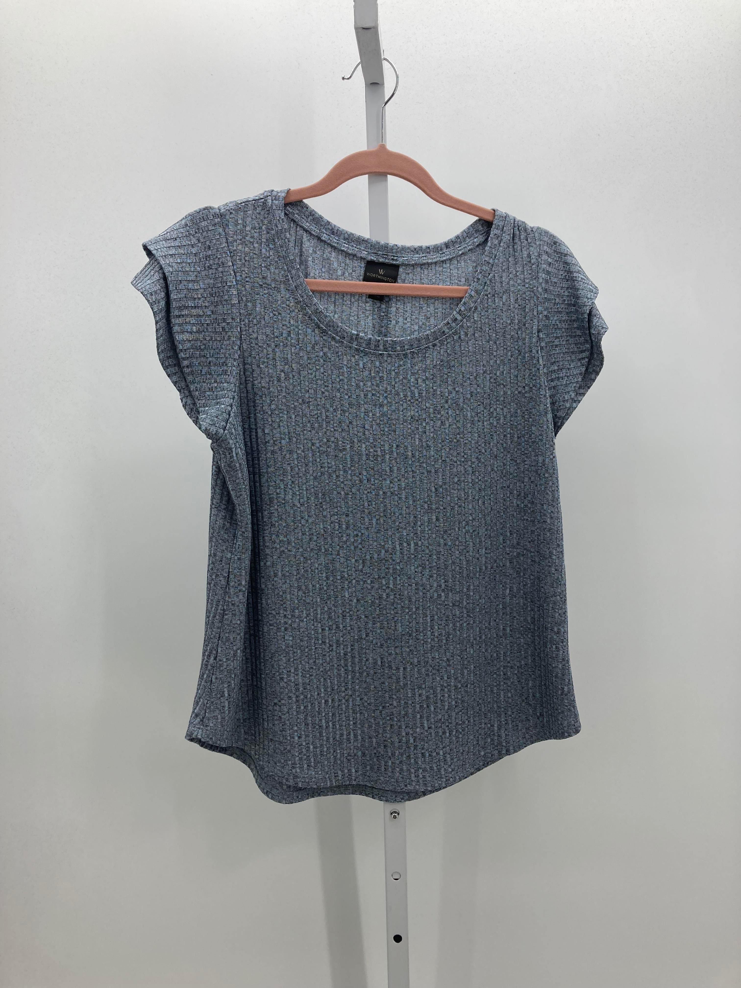 Worthington Size Medium Misses Short Sleeve Shirt
