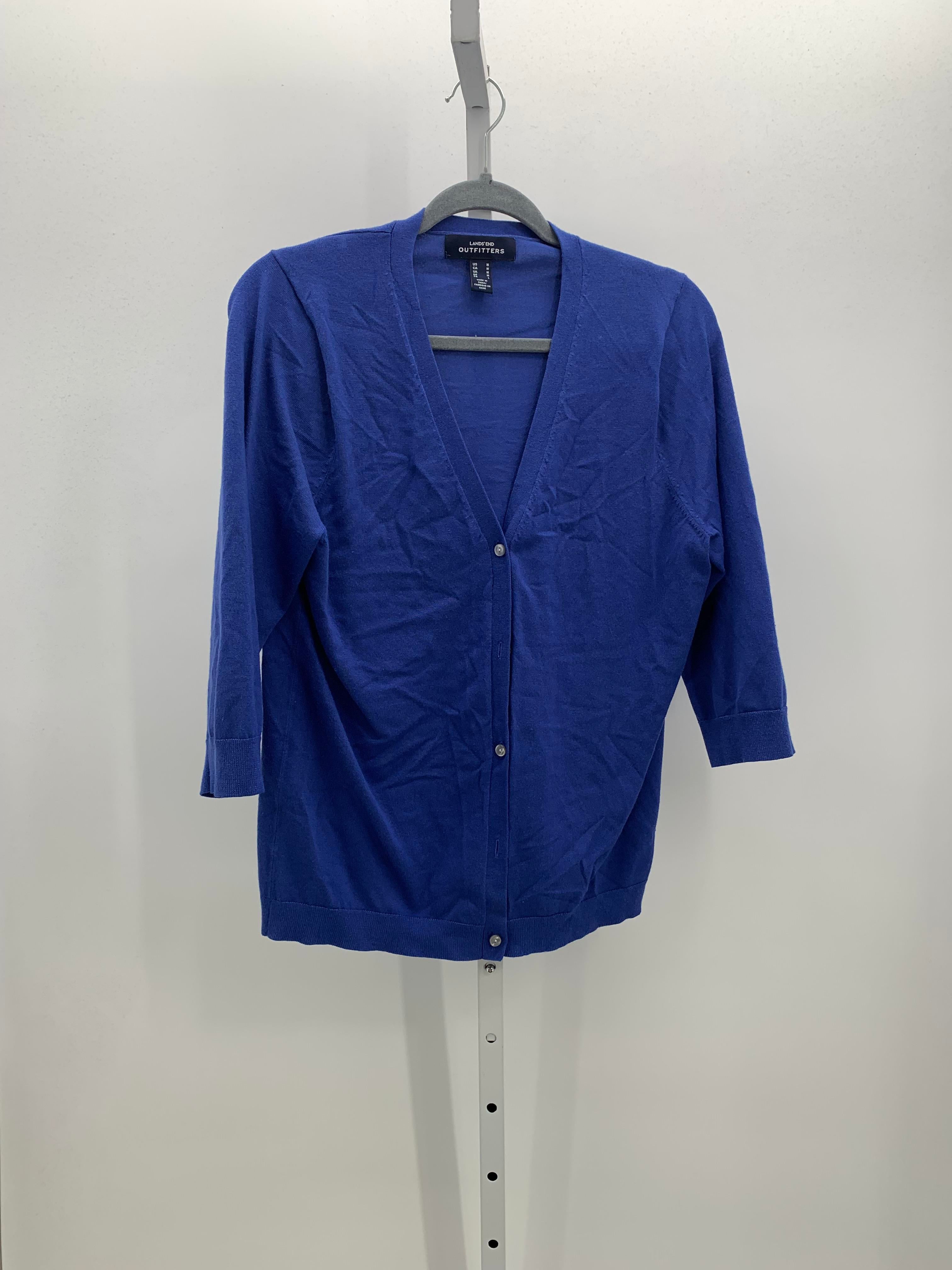 Lands End Size Medium Misses 3/4 Sleeve Sweater