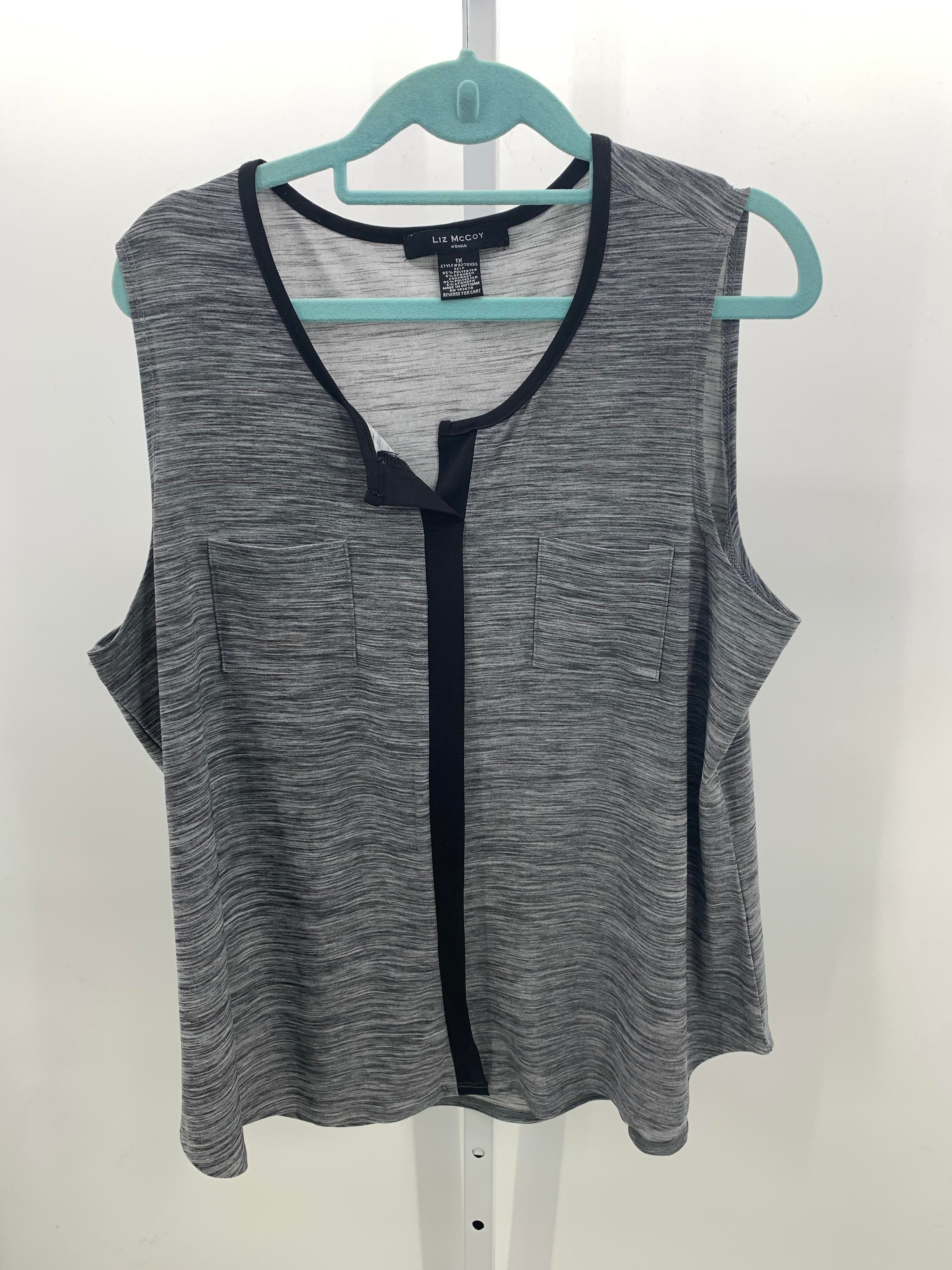 Size 1X Womens Sleeveless Shirt
