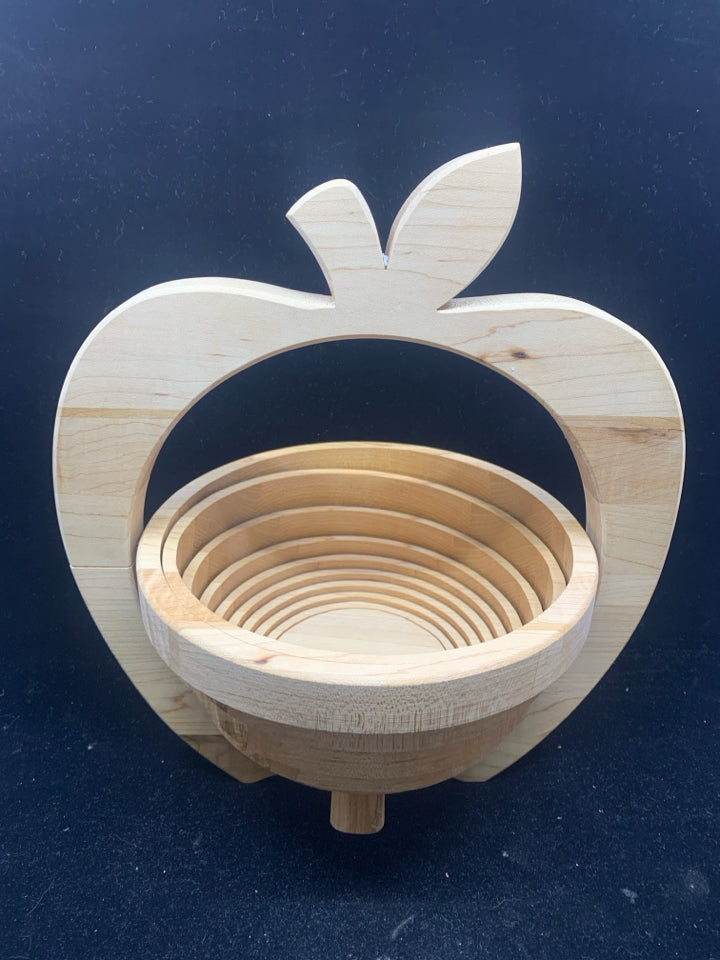 COLLAPSIBLE APPLE FRUIT BASKET.