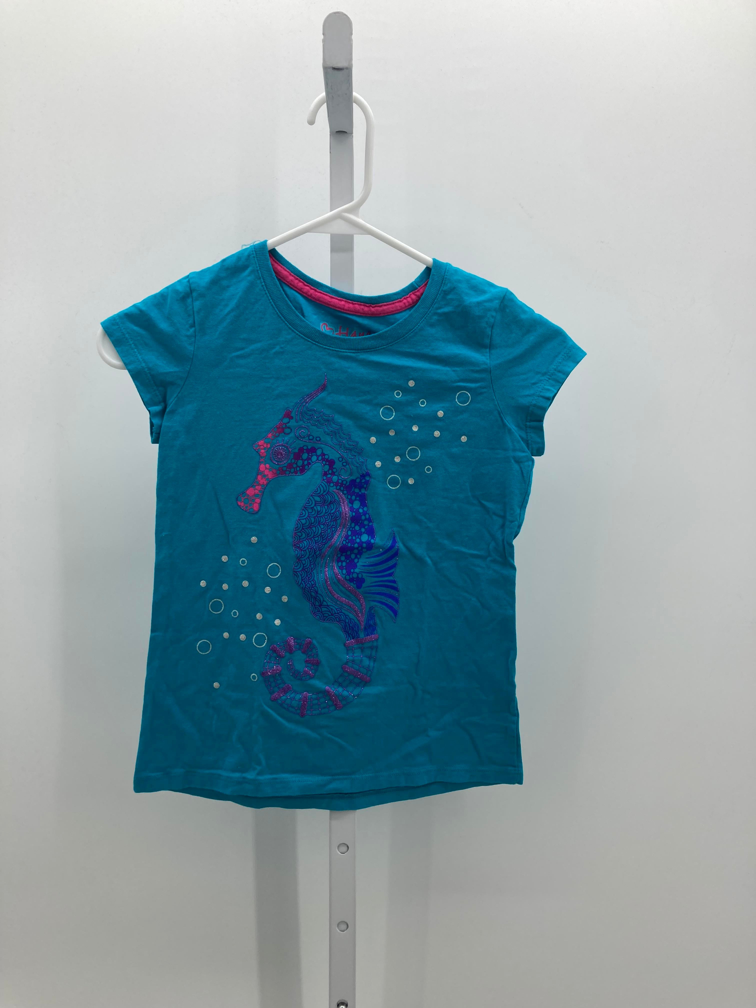 Hanes Size 8-10 Girls Short Sleeve Shirt
