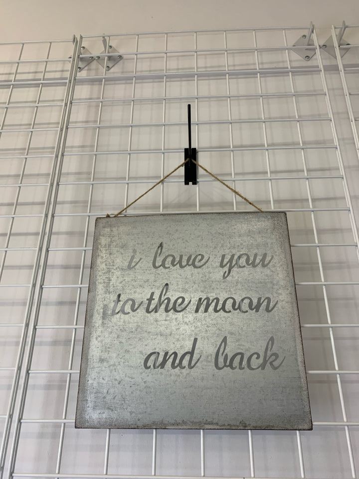 "LOVE YOU TO THE MOON AND BACK" WALL ART.