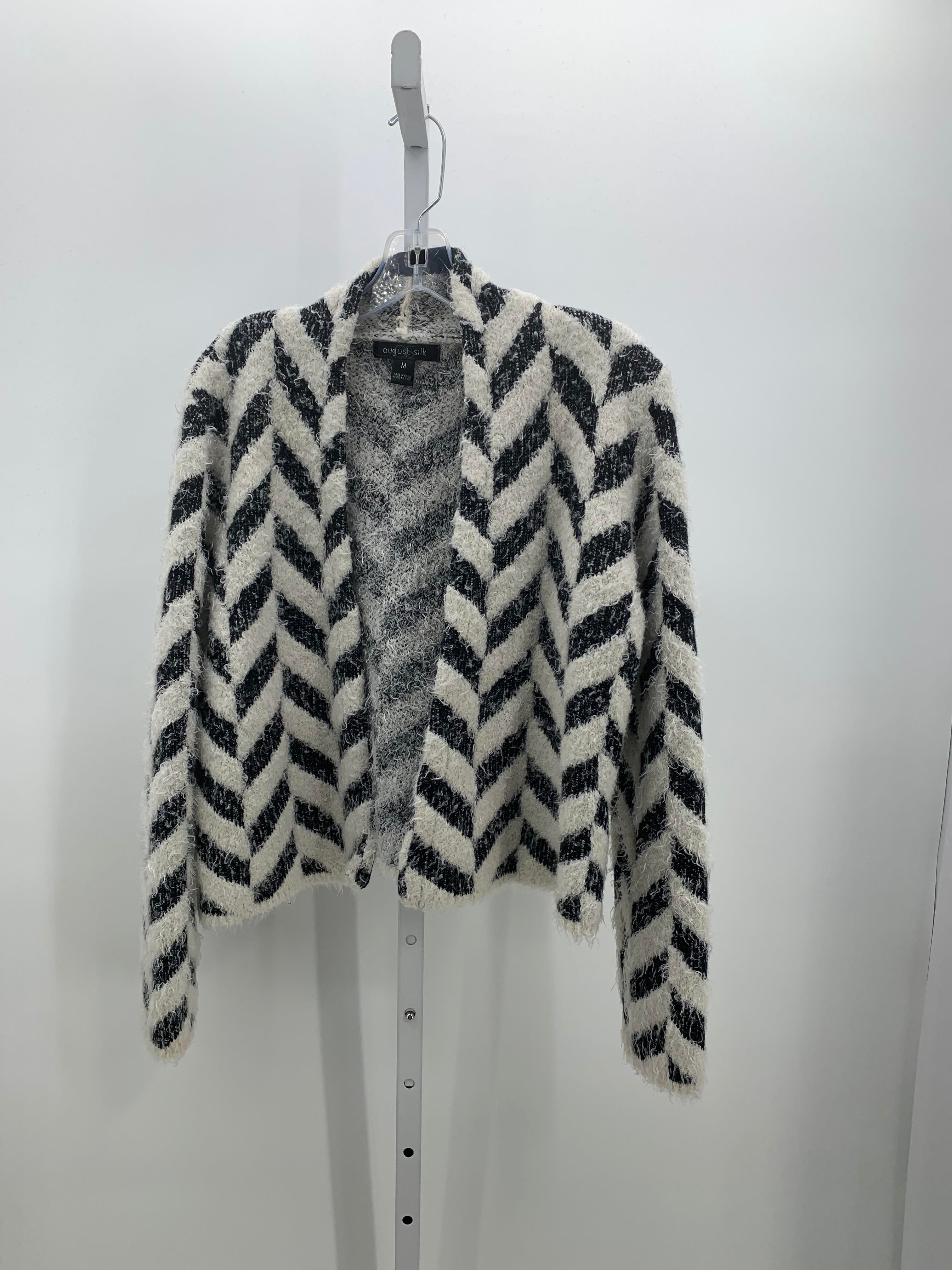 August Silk Size Medium Misses Long Slv Sweater