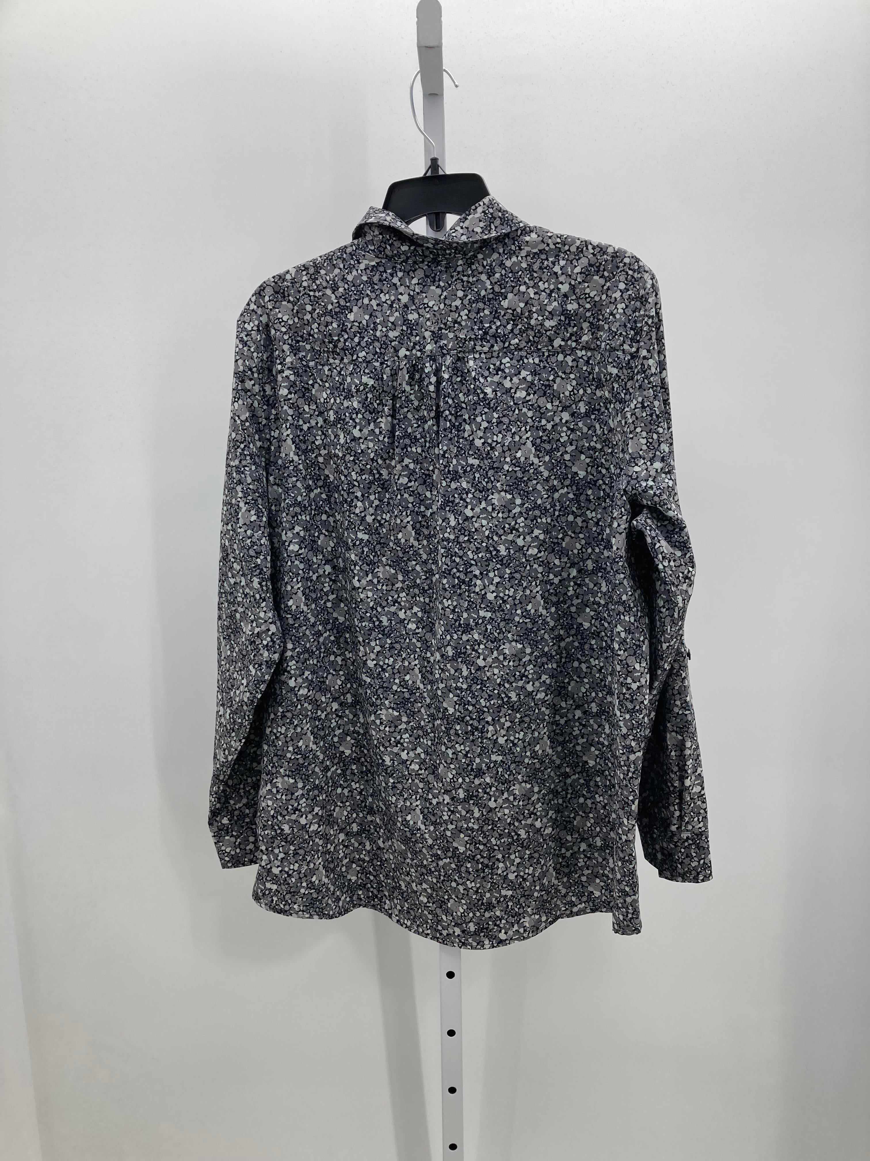 Lands End Size Large Misses Long Sleeve Shirt
