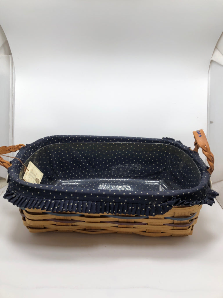 PETERBORO AMERICANA BASKET W/LINER & TAG.