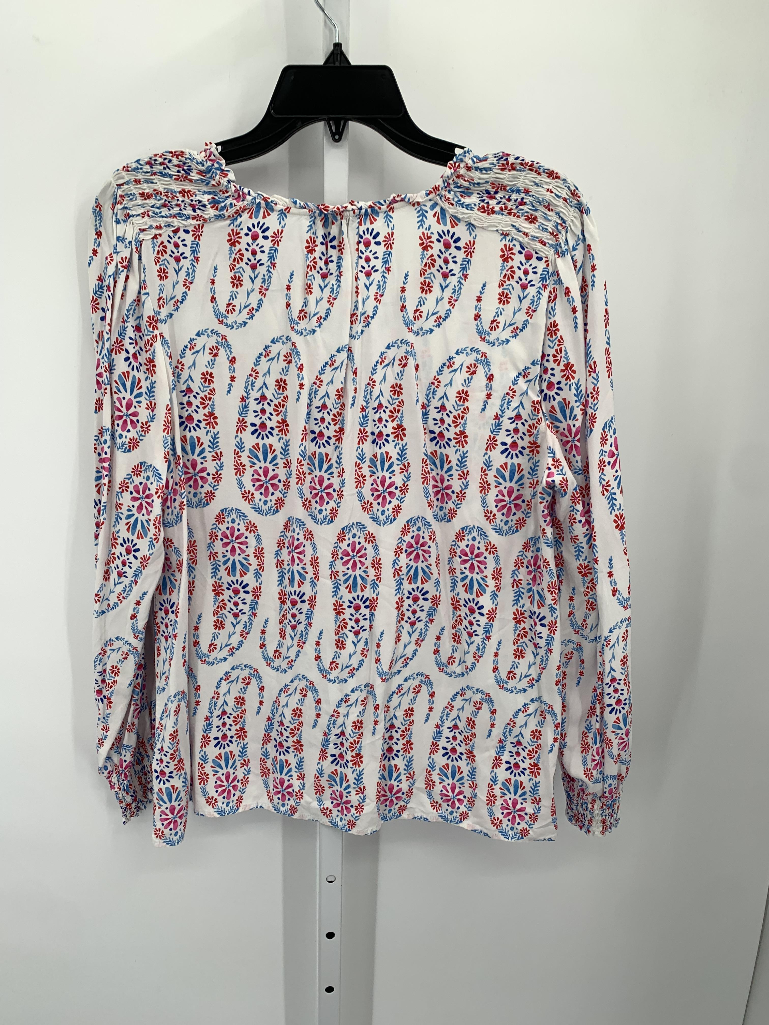 Talbots Size Medium Misses Long Sleeve Shirt