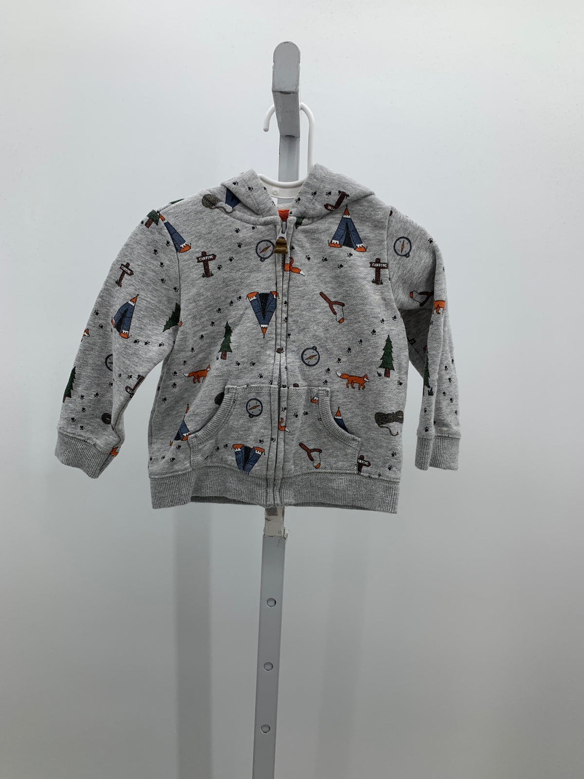 HOODED CAMPING ZIP KNIT