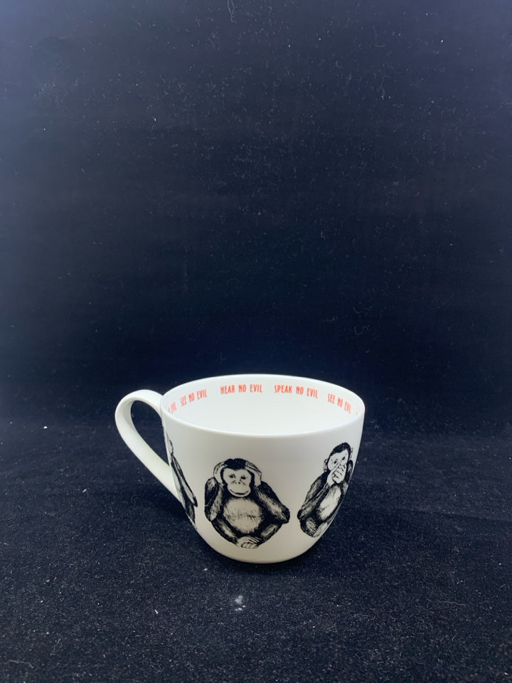 SEE, HEAR, SPEAK NO EVIL MUG.