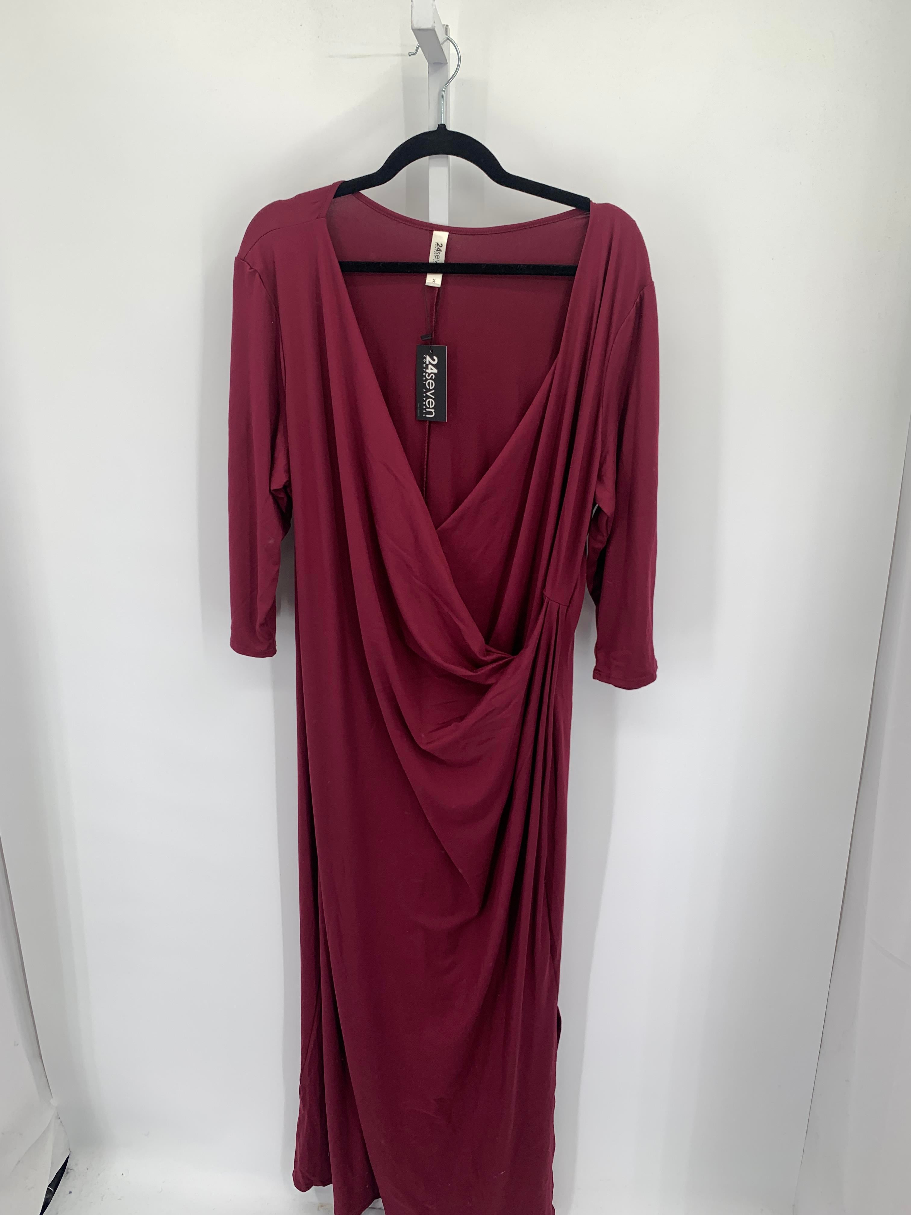 Size 2X Womens 3/4 Sleeve Dress