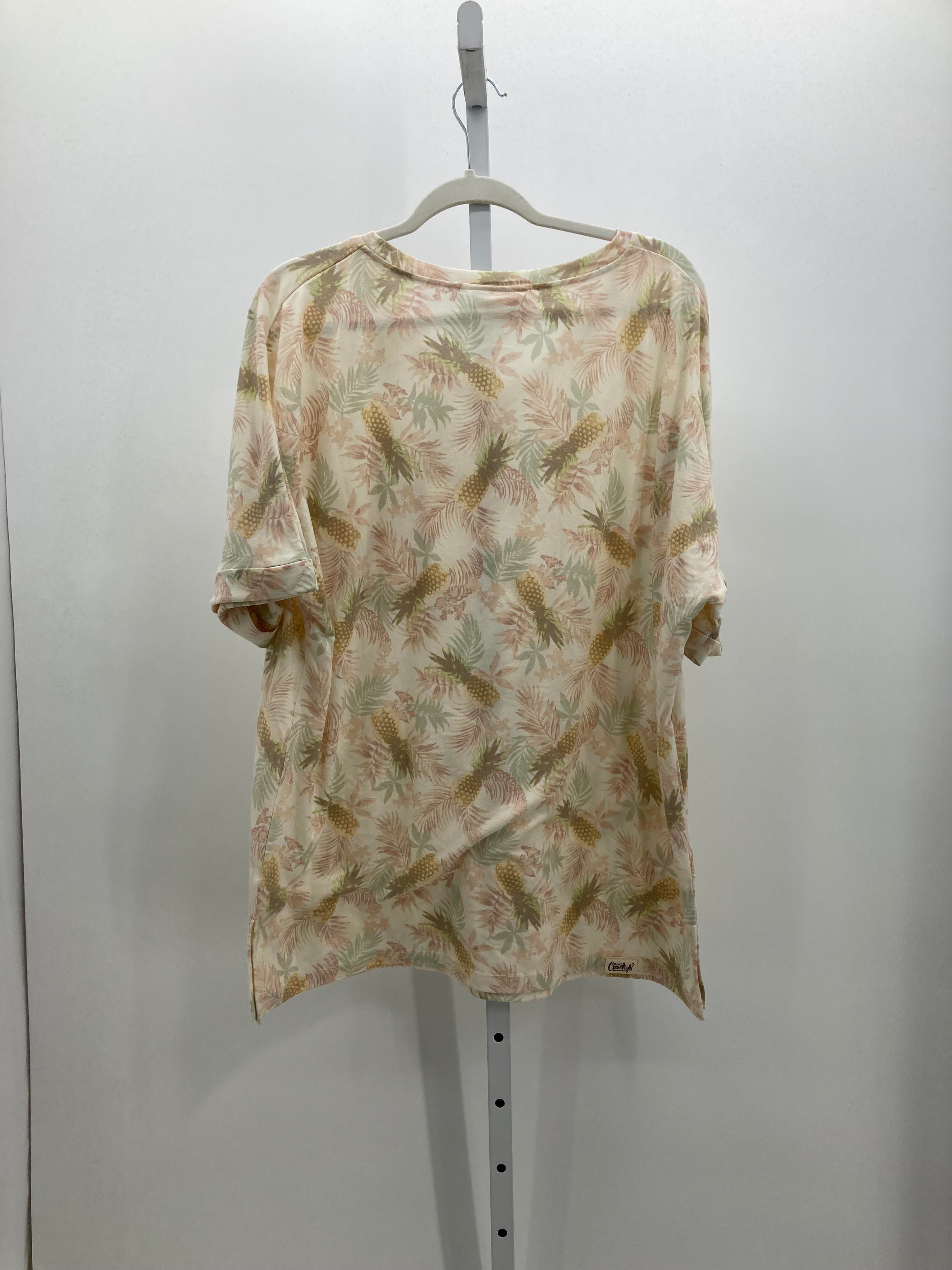 Size Extra Large Misses Short Sleeve Shirt