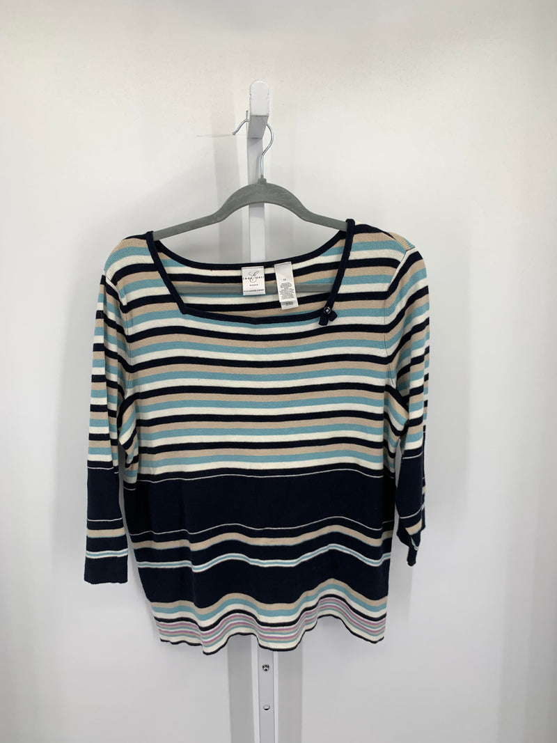 Size 1X Womens 3/4 Sleeve Sweater