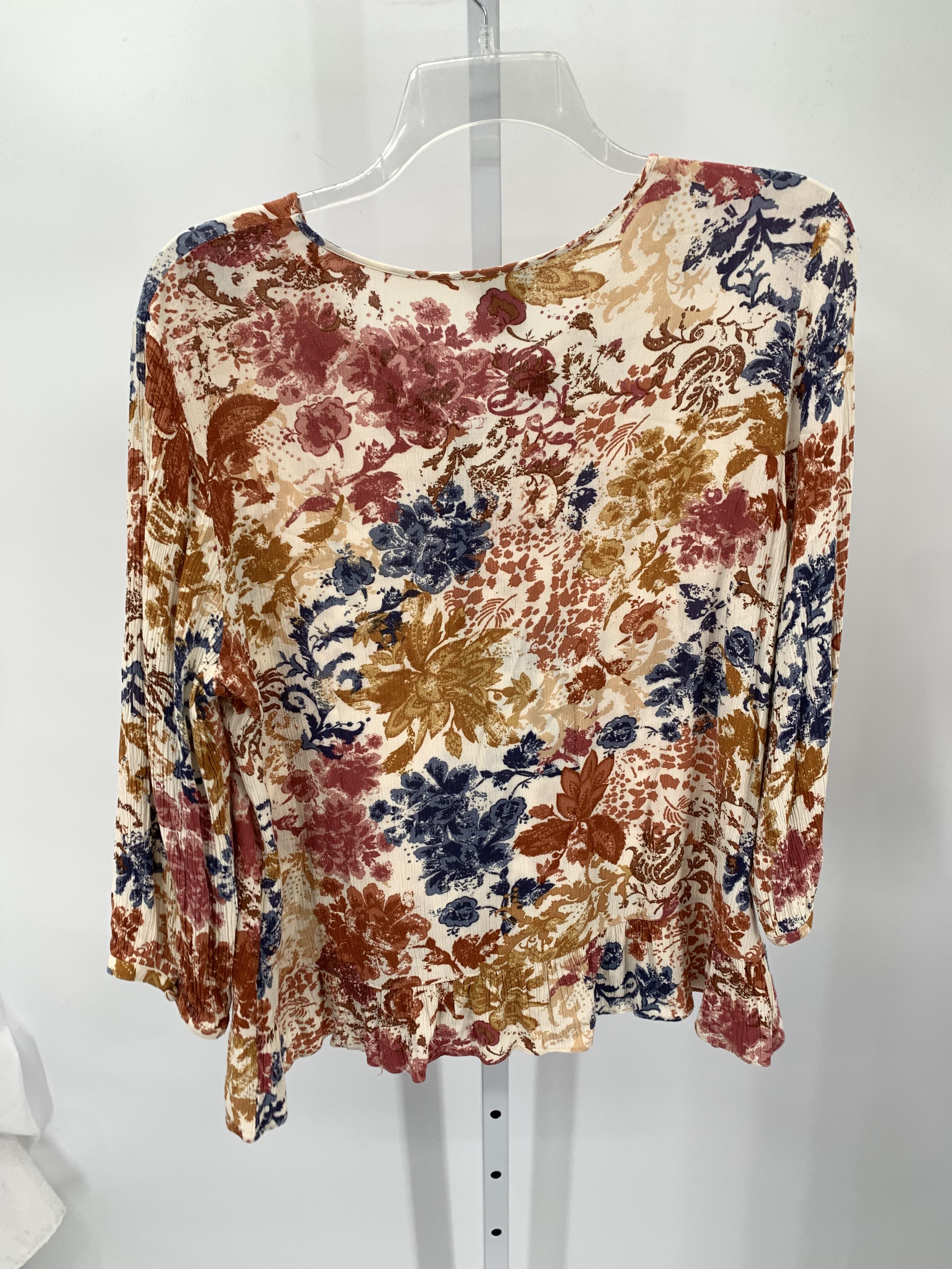 Christopher & Banks Size Large Misses 3/4 Sleeve Shirt