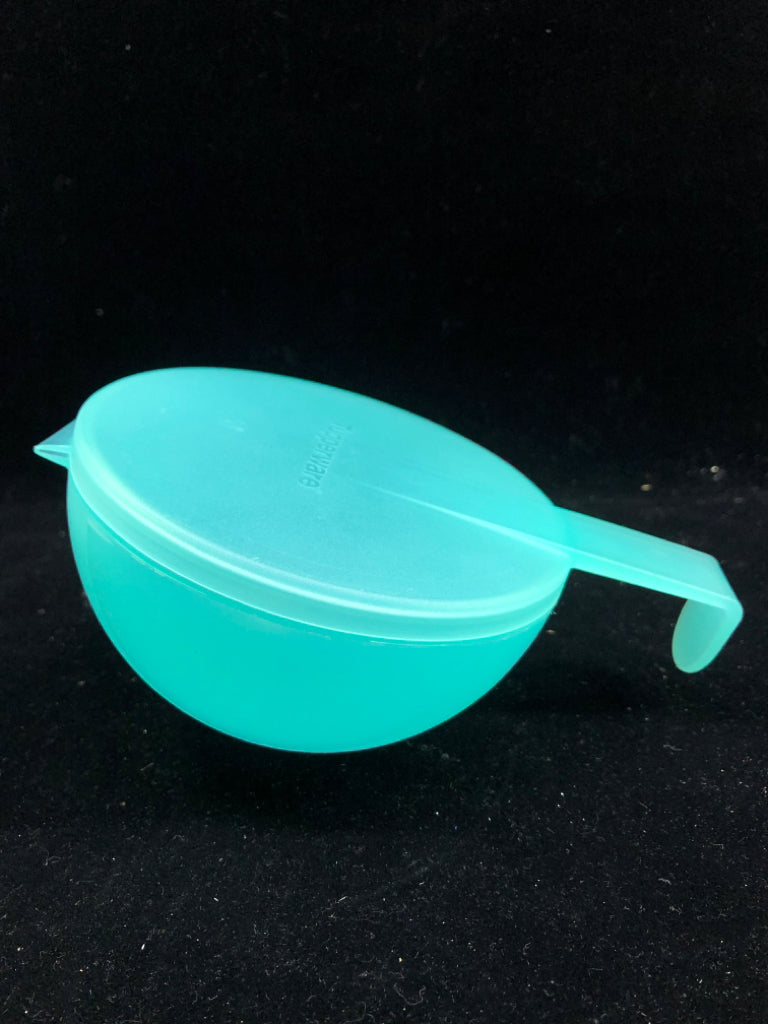 TEAL TUPPERWARE FORGET ME NOT.
