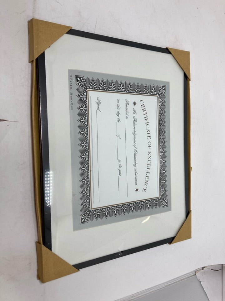 NEW DIPLOMA DOCUMENT FRAME.
