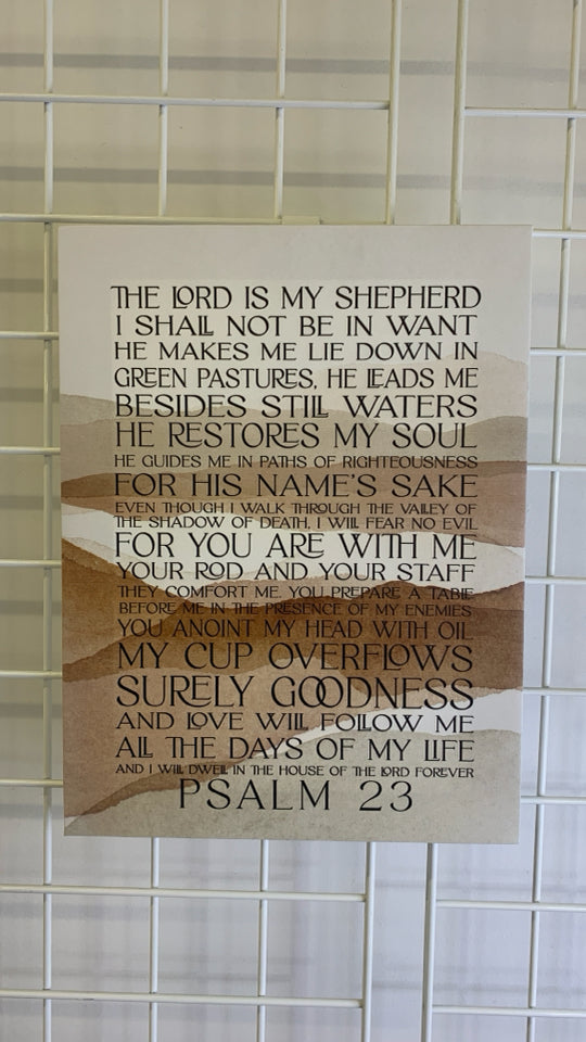 THE LORD IS MY SHEPARD CANVAS WALL ART.