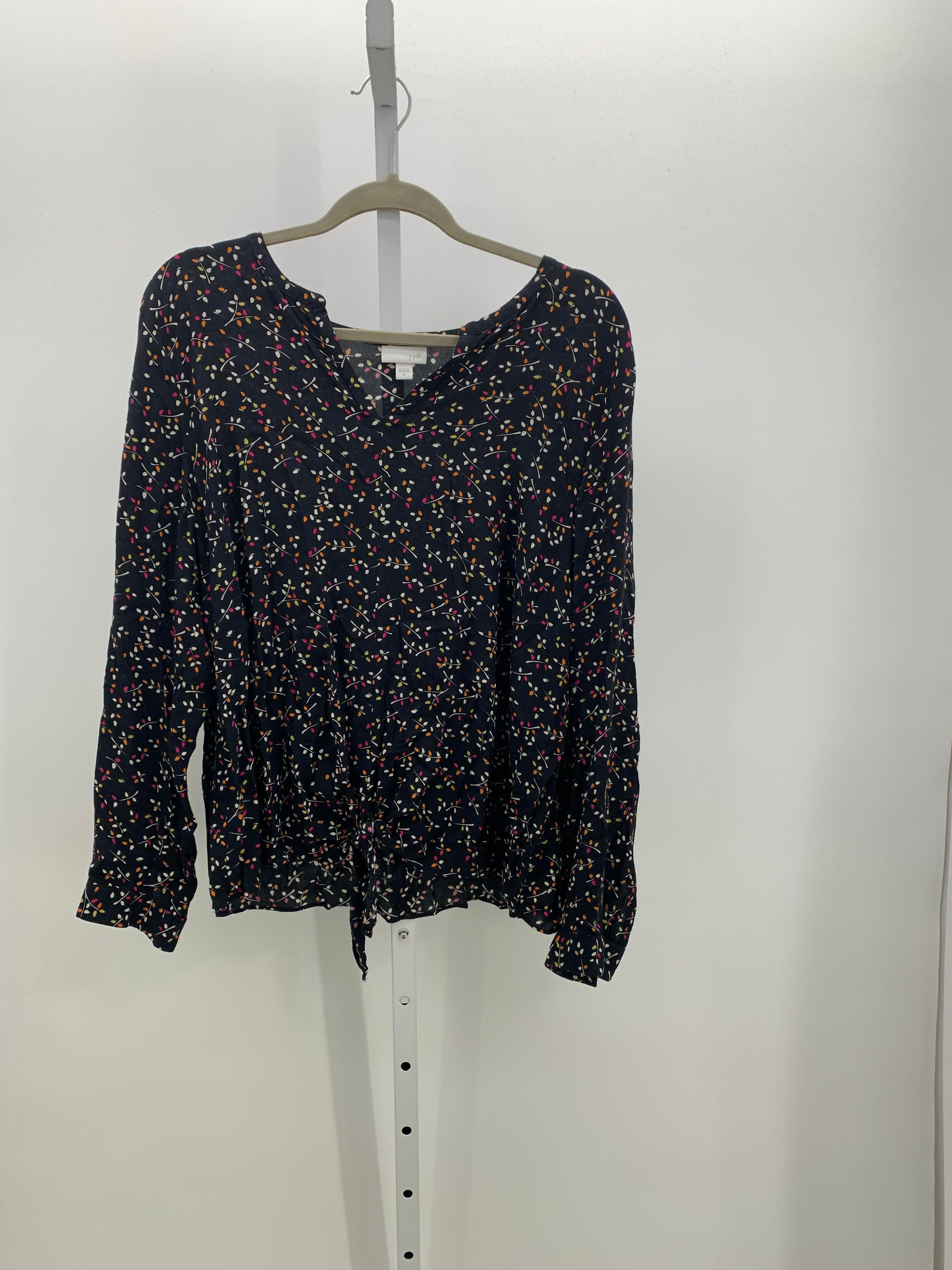J-Jill Size Extra Large Misses Long Sleeve Shirt