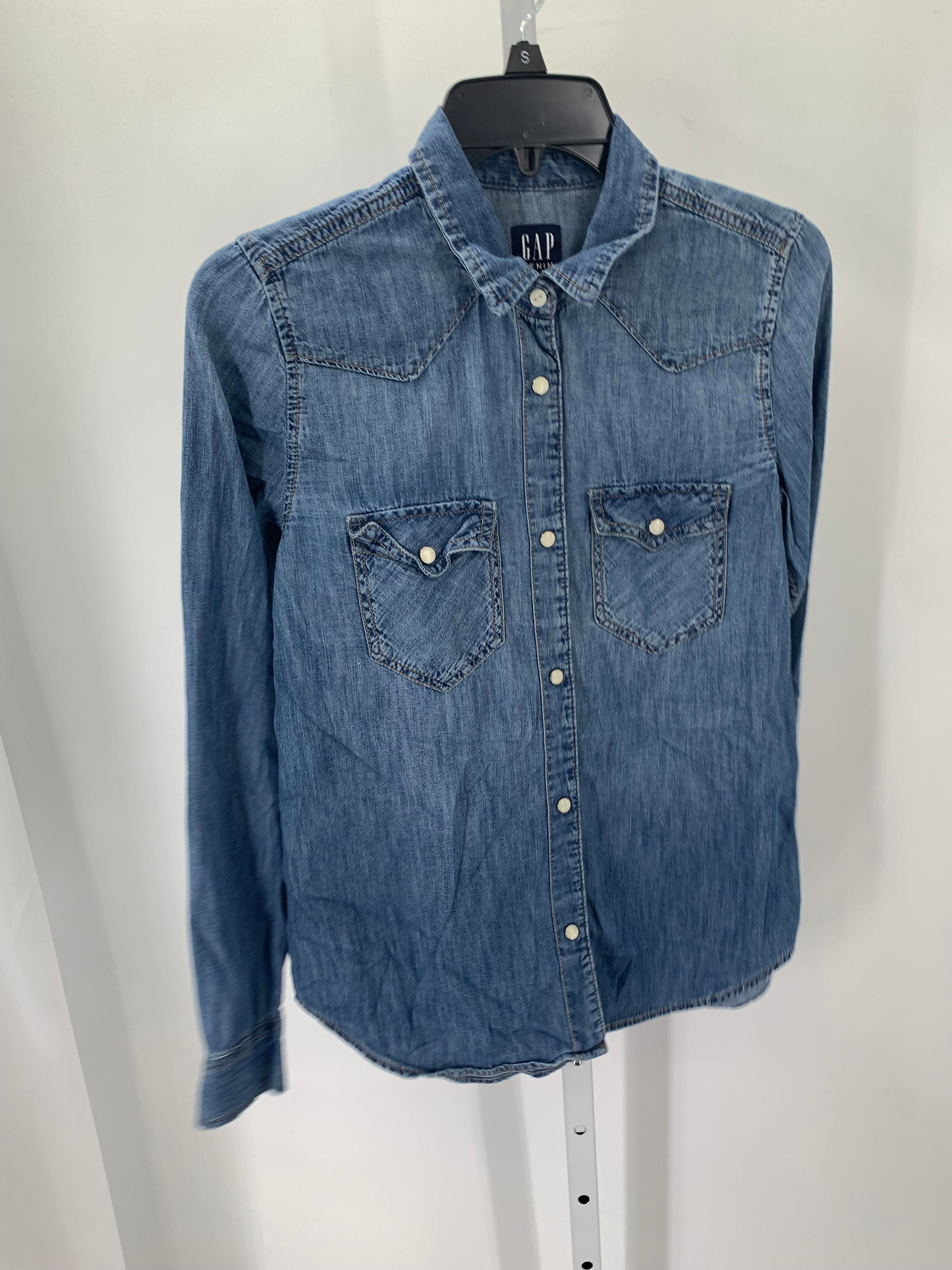 Gap Denim Size X Small Misses Long Sleeve Shirt