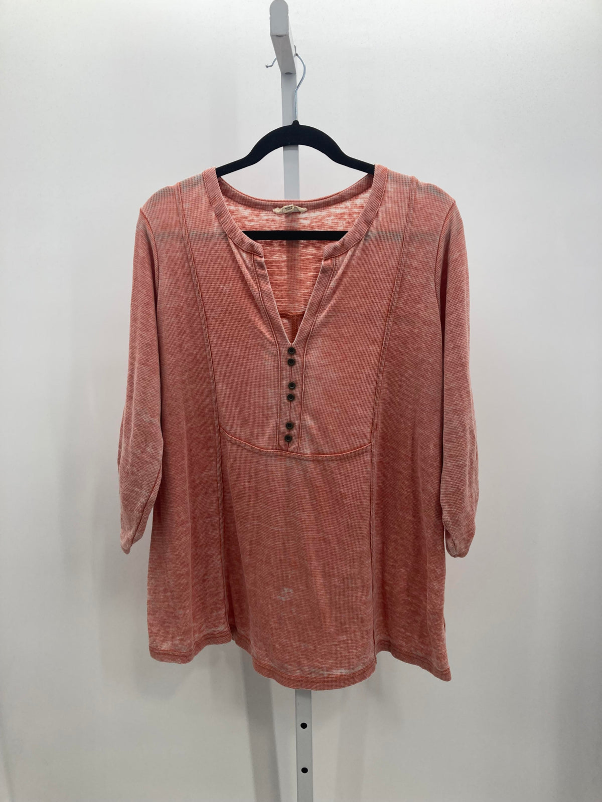 Jane + Delancey Size 1X Womens 3/4 Sleeve Shirt
