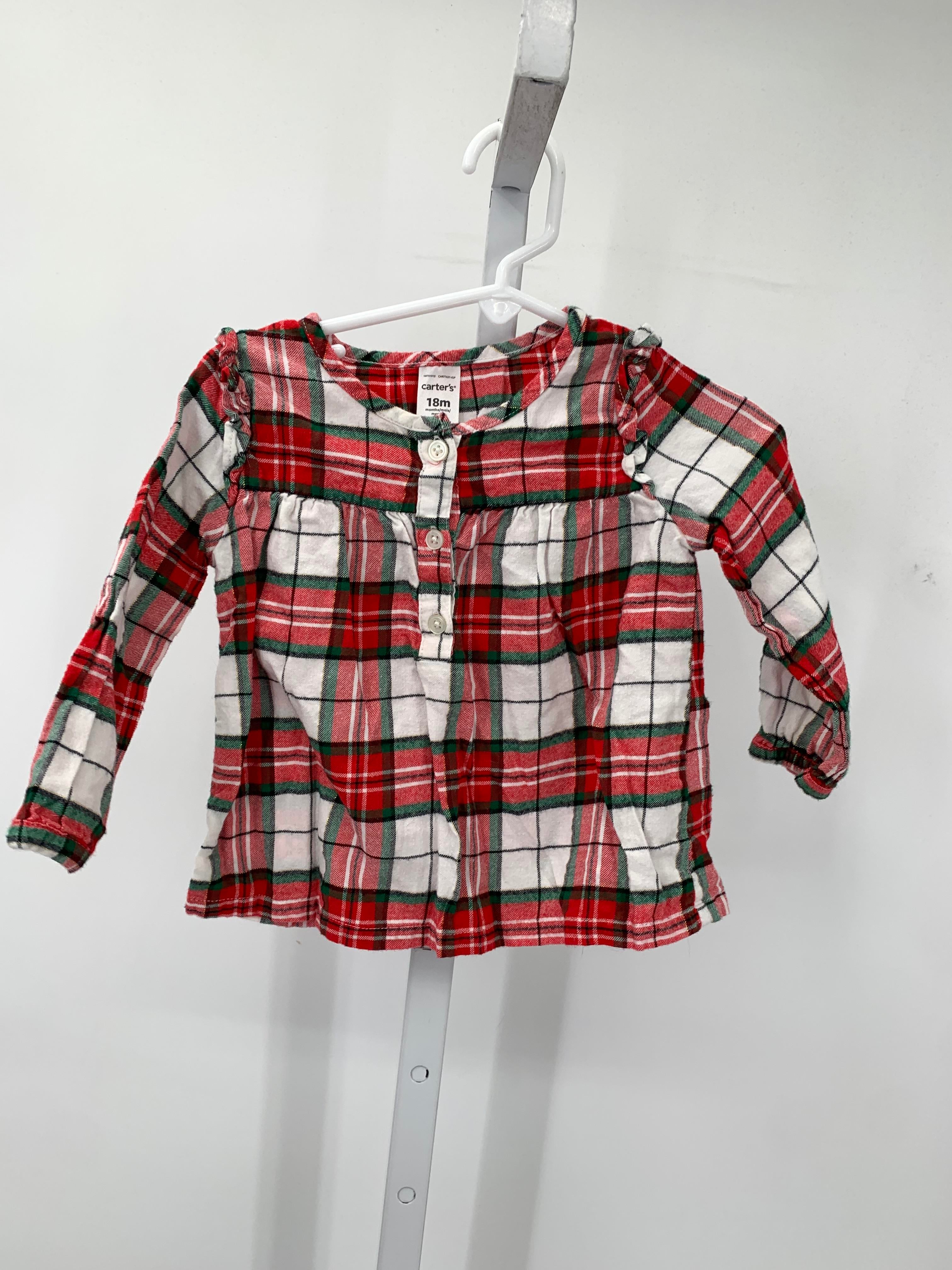 Carters Size 18 Months Girls Long Sleeve Shirt