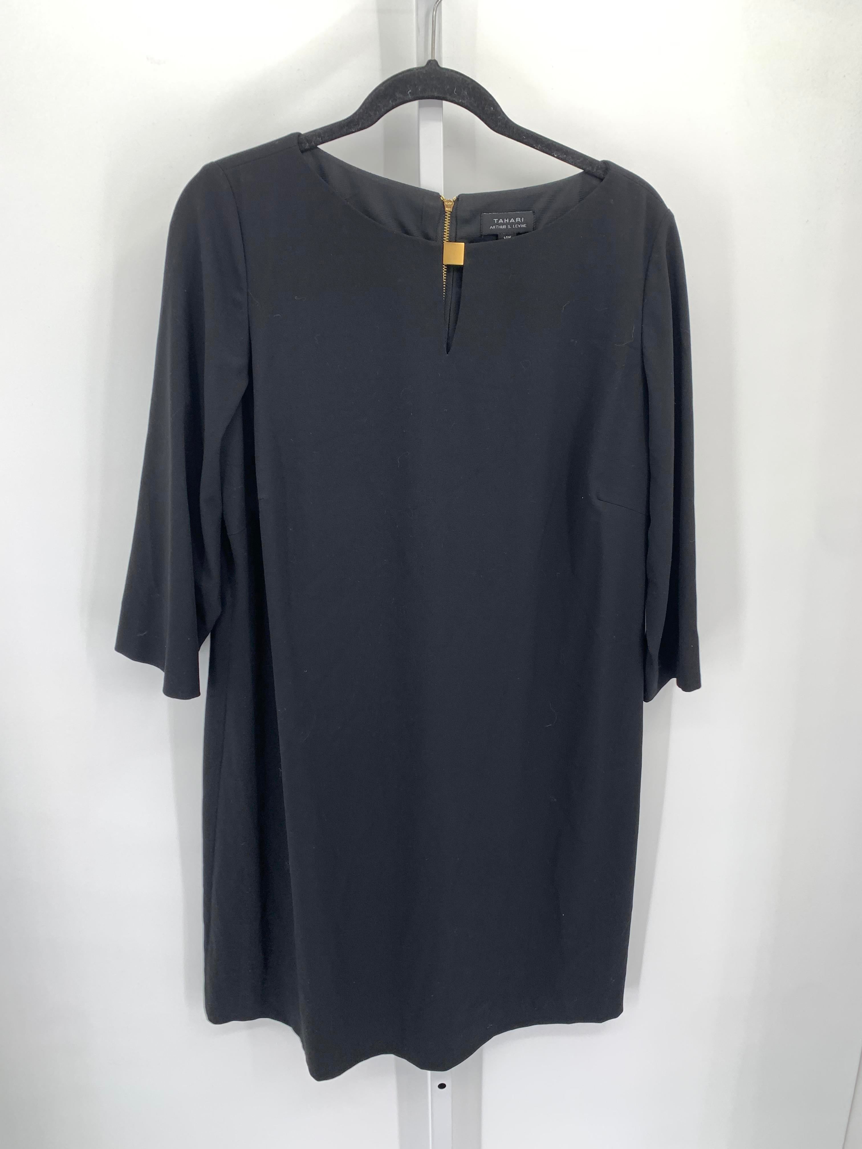 Tahari Size 14 W Womens Long Sleeve Dress