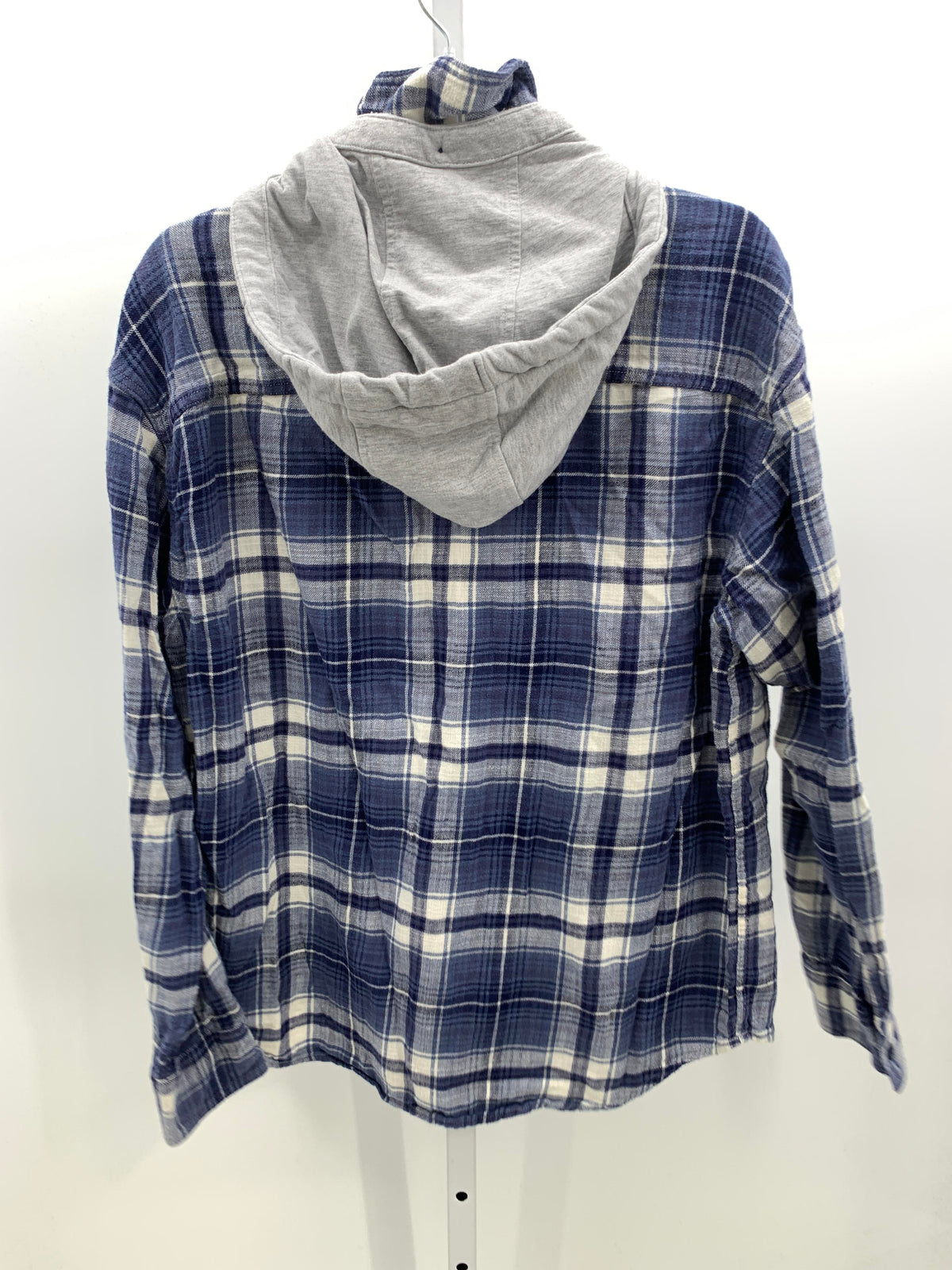HOODED WHITE PLAID