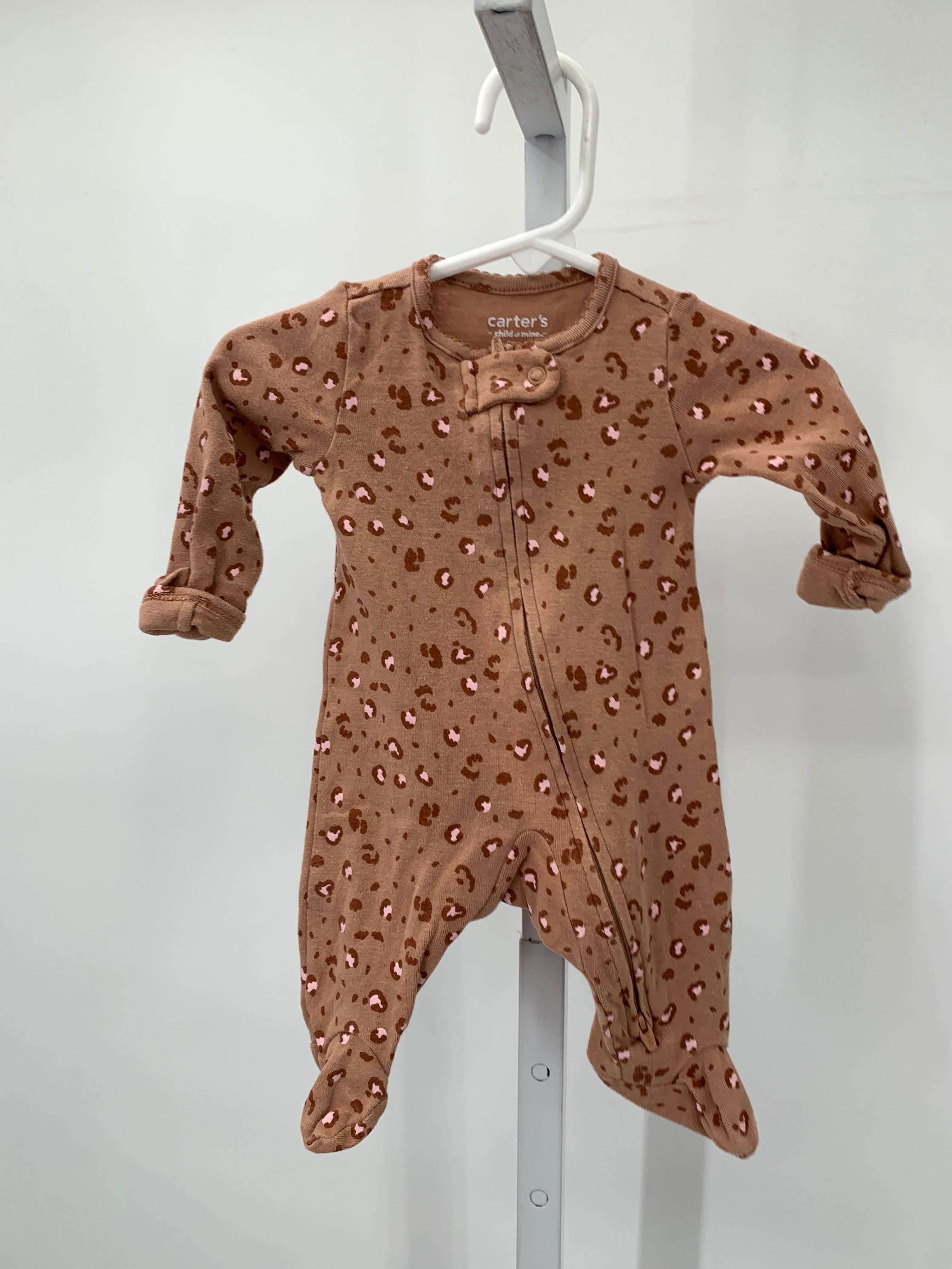 Carters Size Newborn Girls Long Slv. Romper