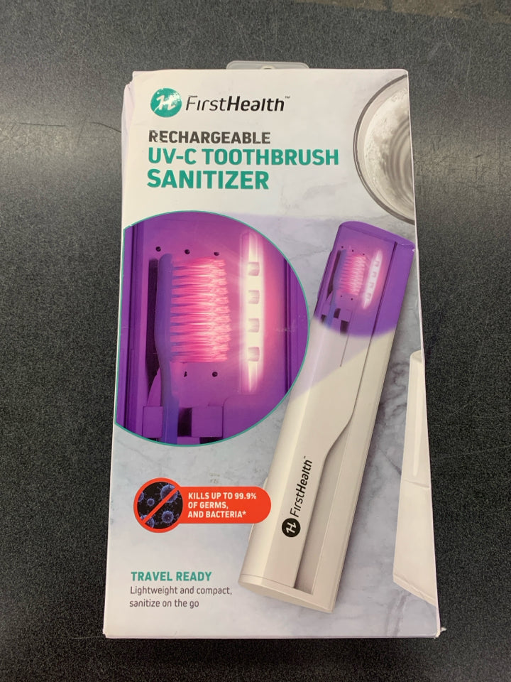 NIB RECHARGEABLE UV TOOTHBRUSH SANITIZER.