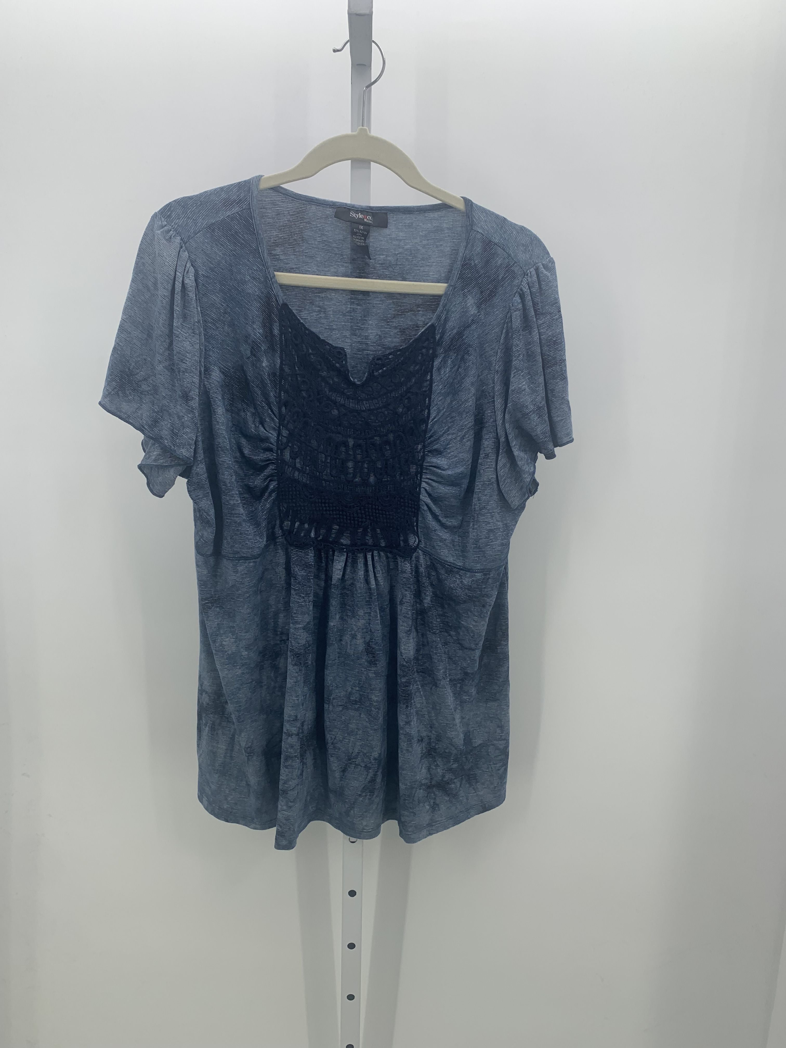 Style & Co. Size 1X Womens Short Sleeve Shirt