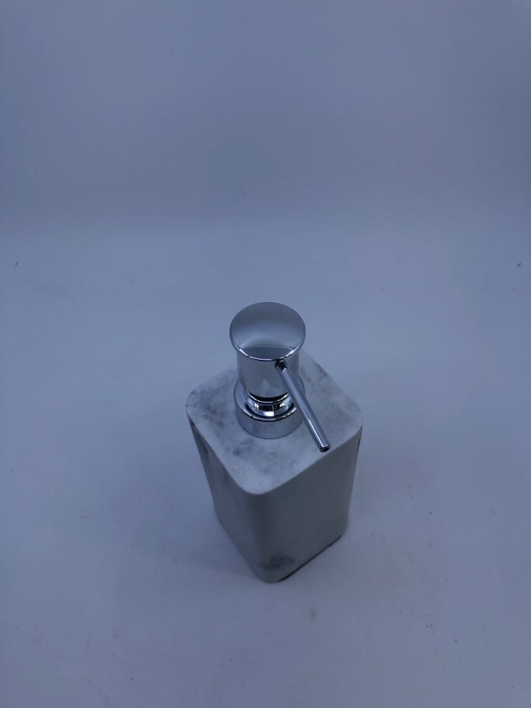 FAUX MARBLE SOAP DISPENSER.