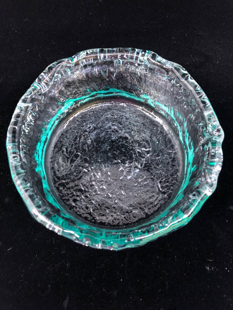 TINTED GLASS BOWL.