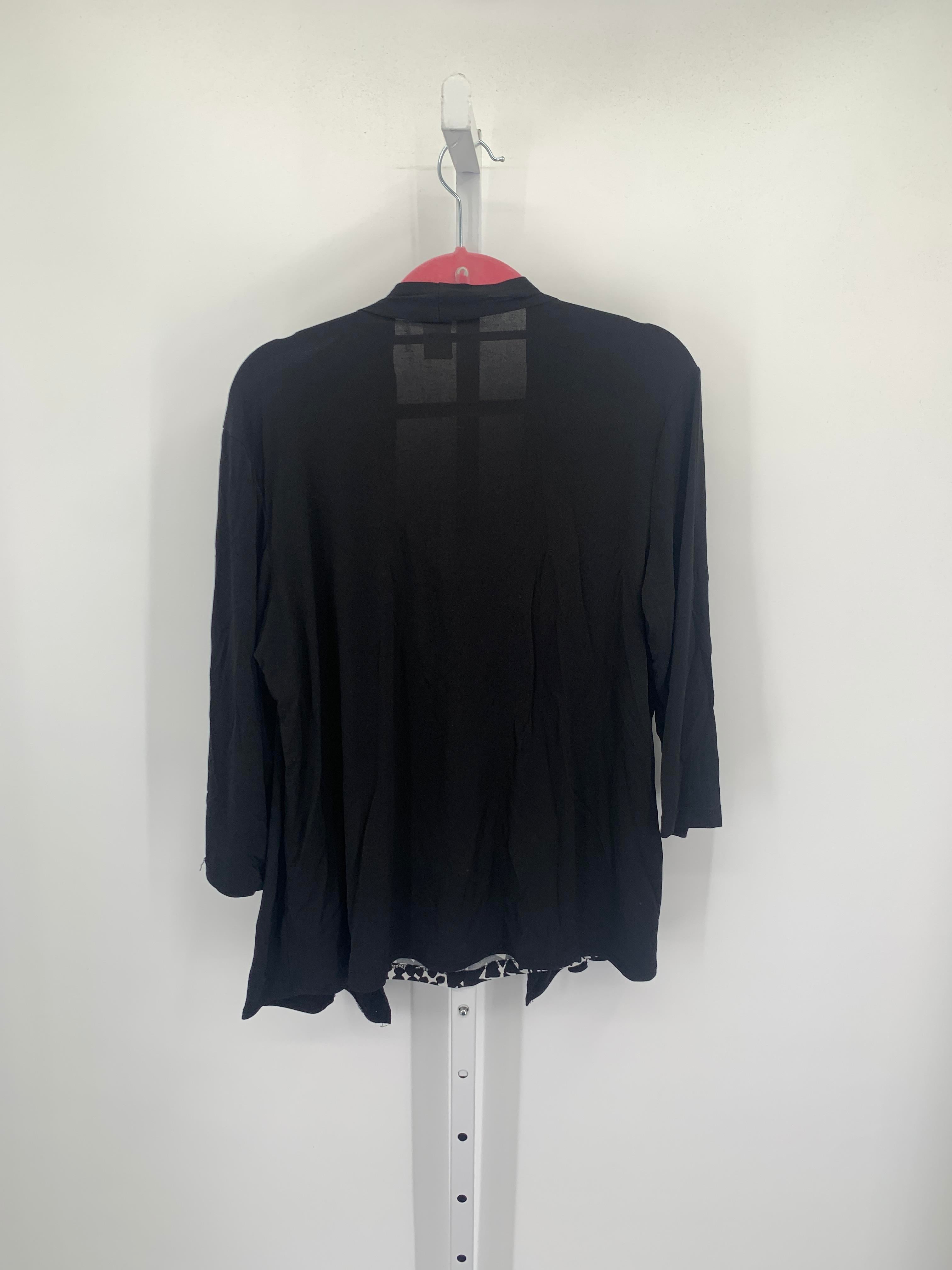 Size 1X Womens 3/4 Sleeve Shirt