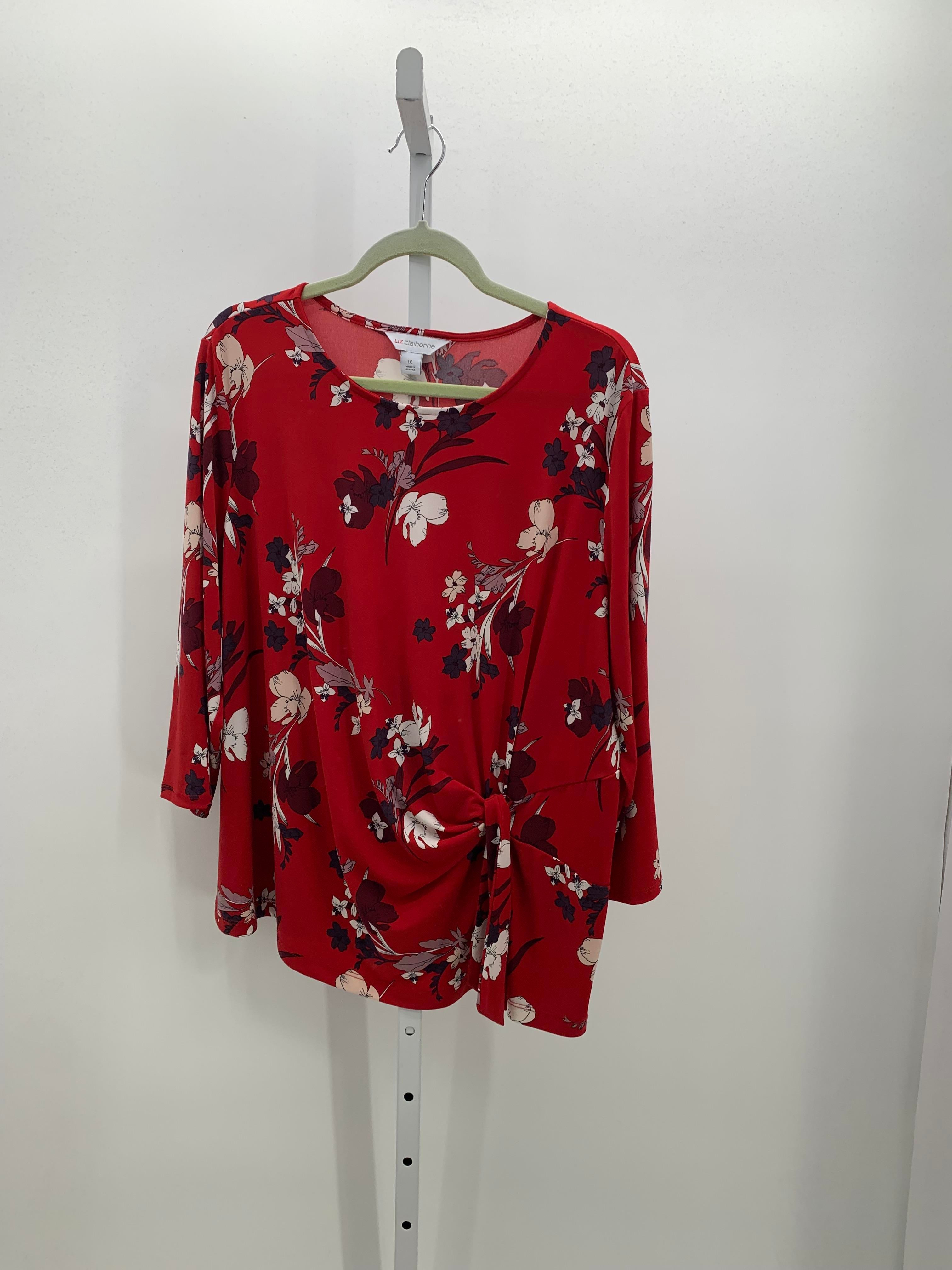 Liz Claiborne Size 1X Womens 3/4 Sleeve Shirt