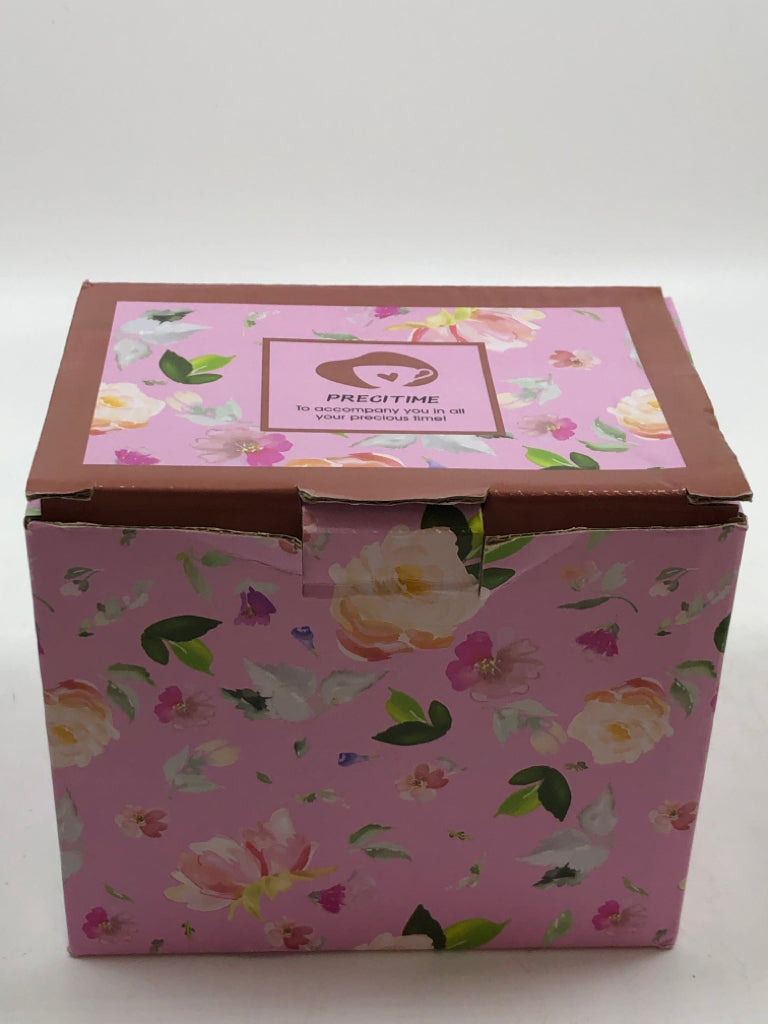 5PC TEAPOT SHAPED TEABAG HOLDER IN BOX.