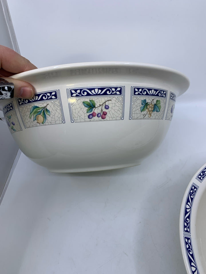 2 LARGE NESTING BOWLS SUNBURY GROVE PATTERN.