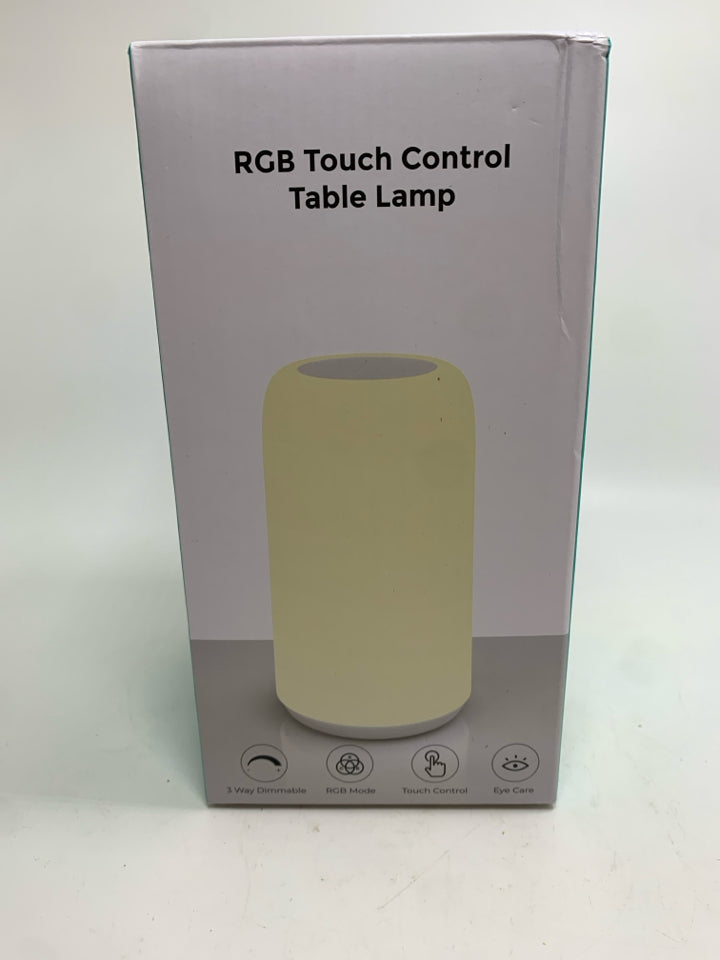 NIB RGB TOUCH CONTROL TABLE LAMP.
