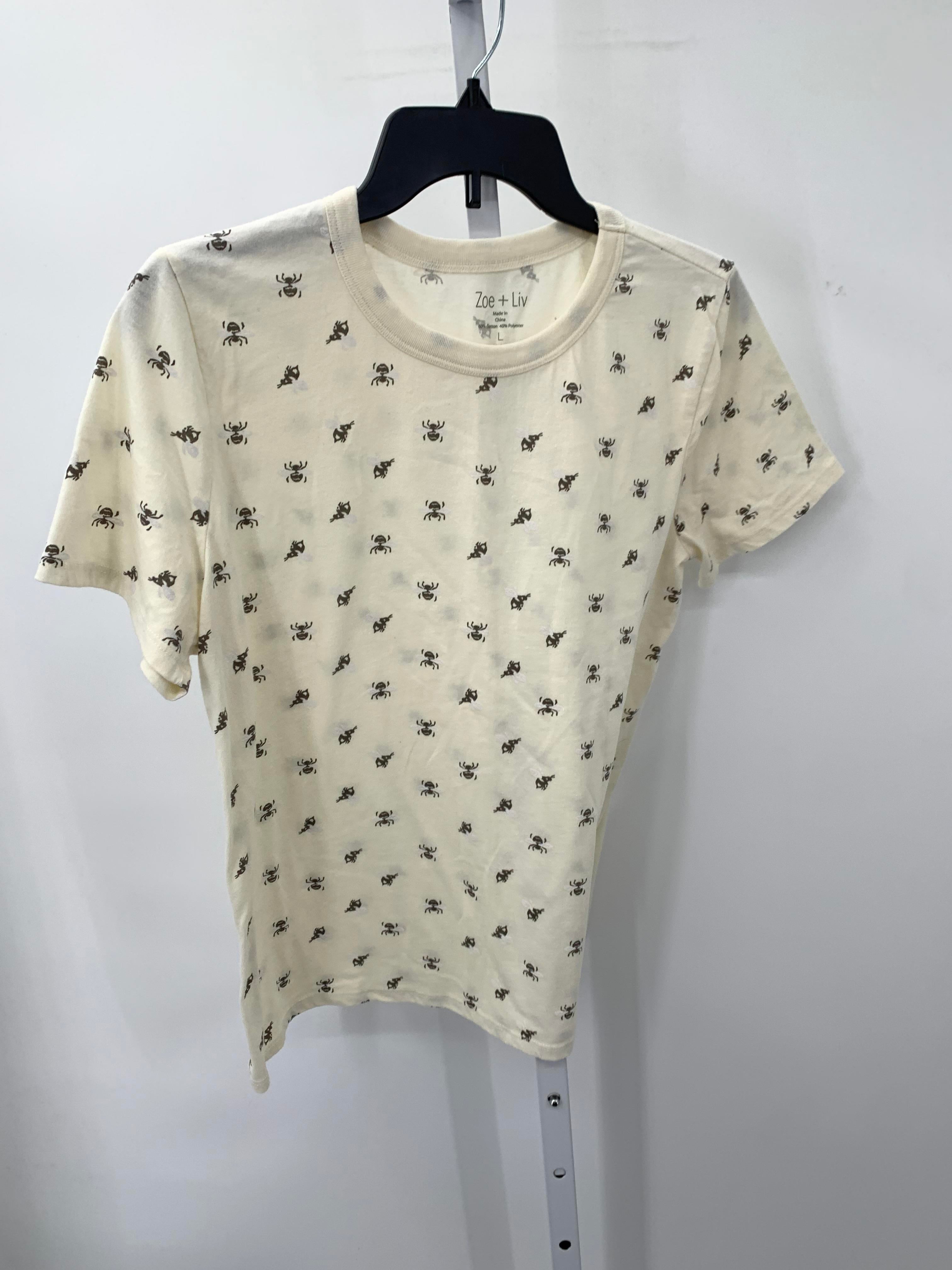 Size Large Juniors Short Sleeve Shirt