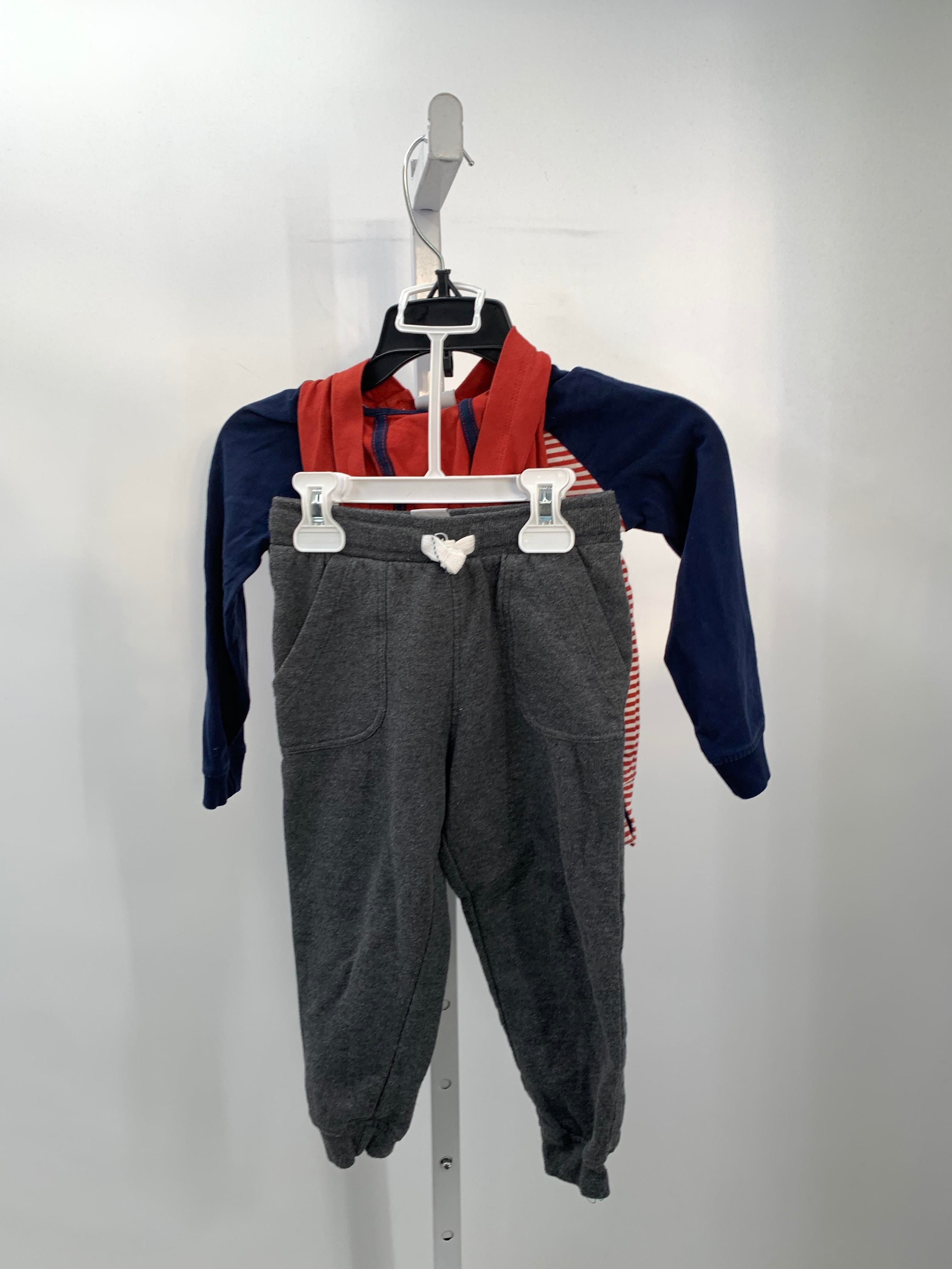 HOODED STRIPES SHIRT AND GREY PANTS