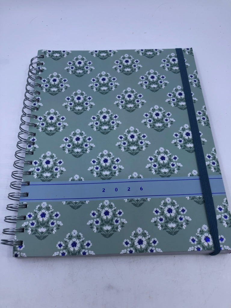 2026 PLANNER GREEN/BLUE FLORAL