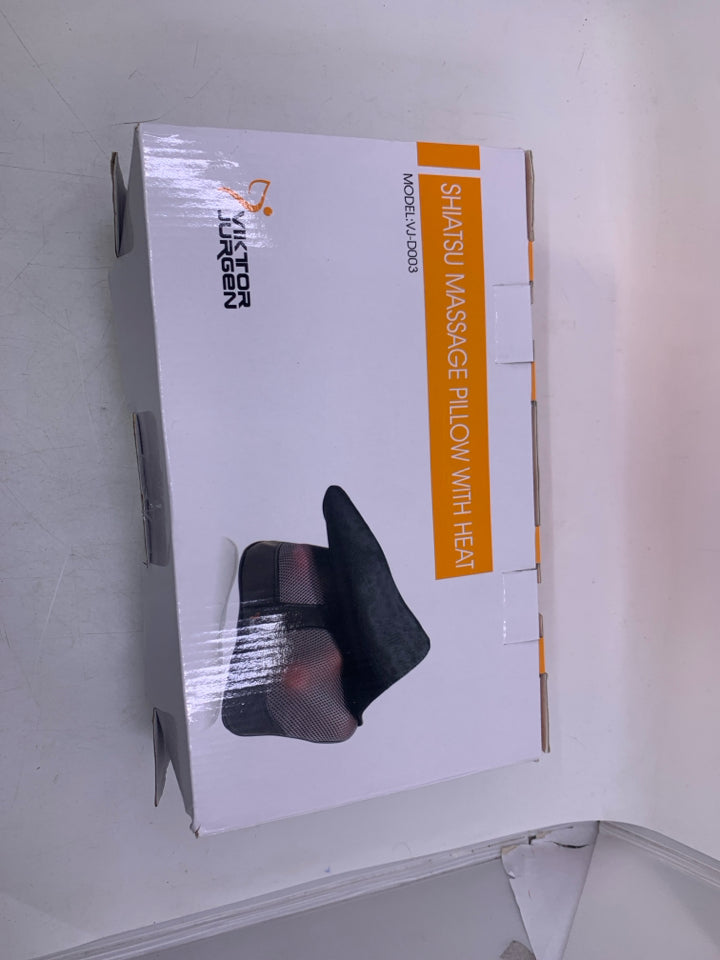 NEW SHIATSU MASSAGE PILLOW W/ HEAT.