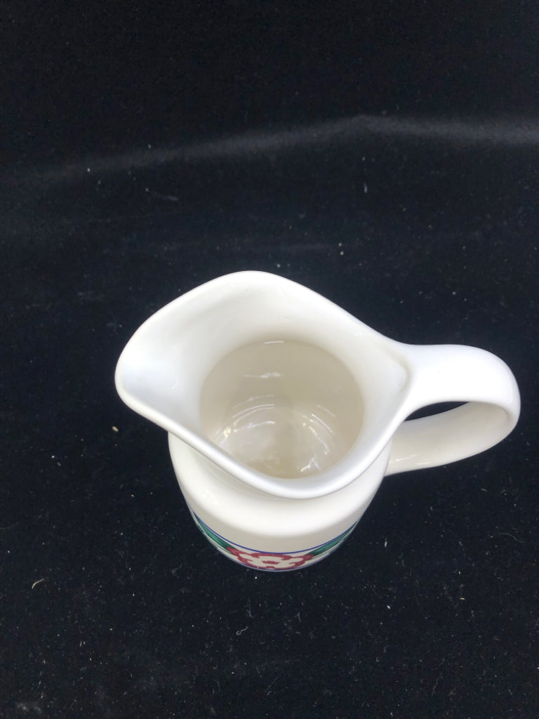 PFALTZGRAFF RED FLORAL CREAMER.