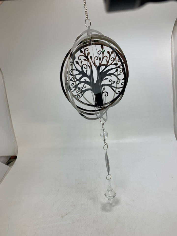 LIGHT WEIGHT SPINNING TREE OF LIFE PORCH HANGING MOBILE.