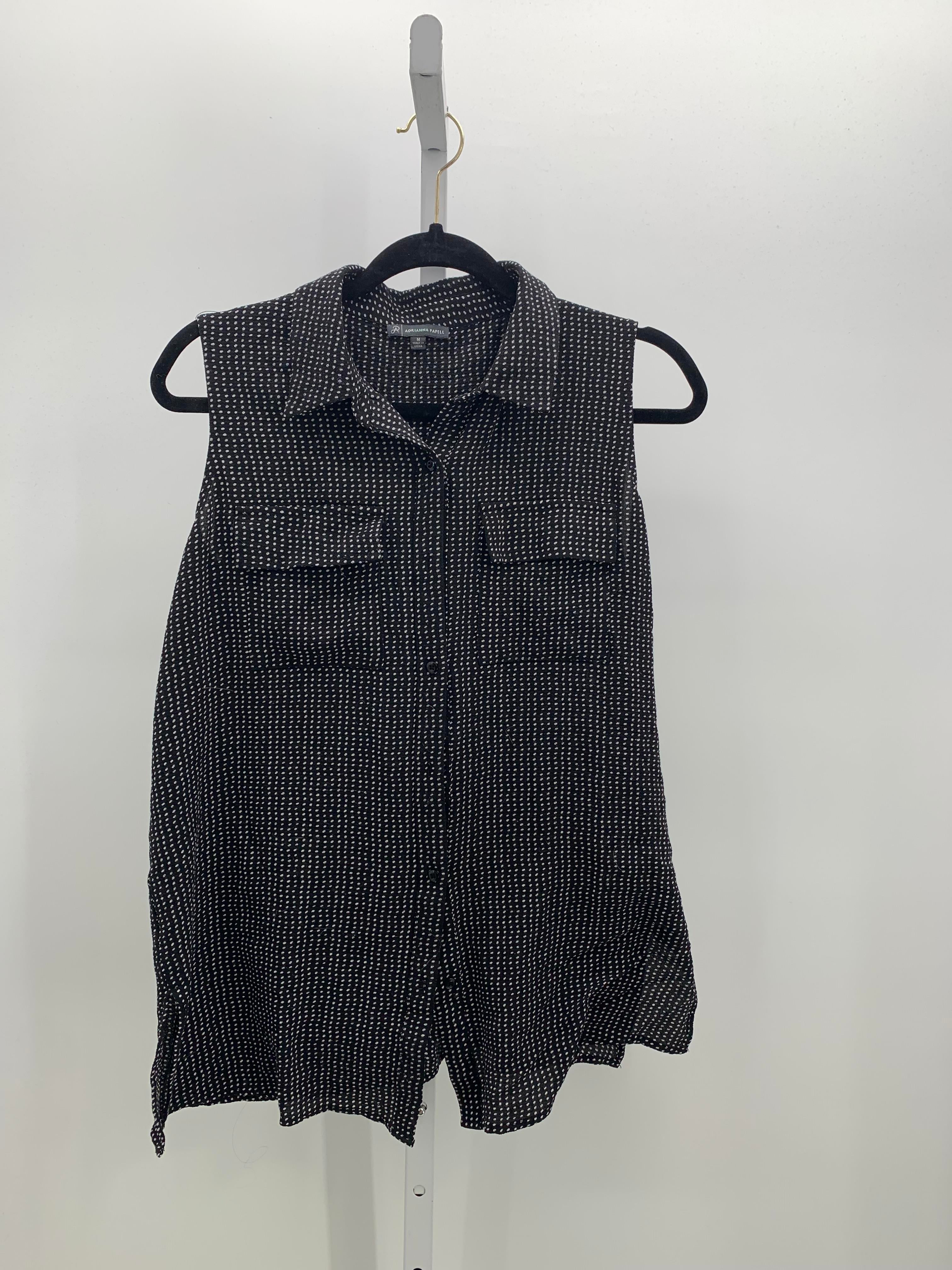 Adrianna Papell Size Medium Misses Sleeveless Shirt