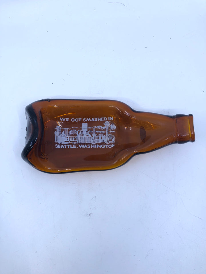 BROWN SMASHED BOTTLE.