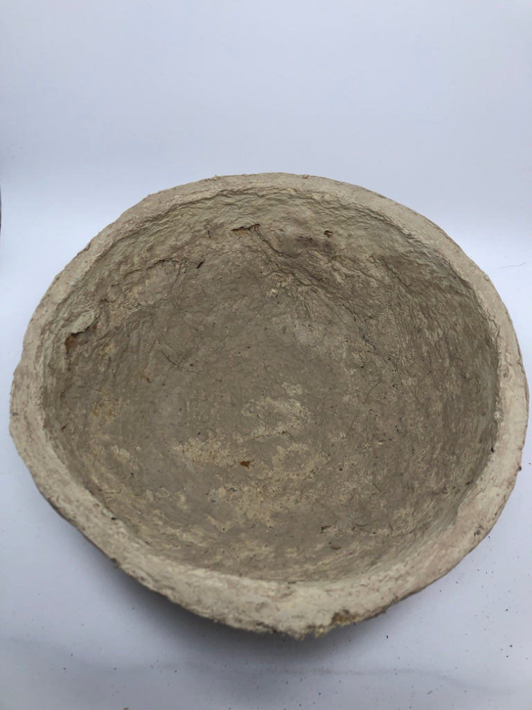 PAPER MACHE DECORATIVE BOWL.